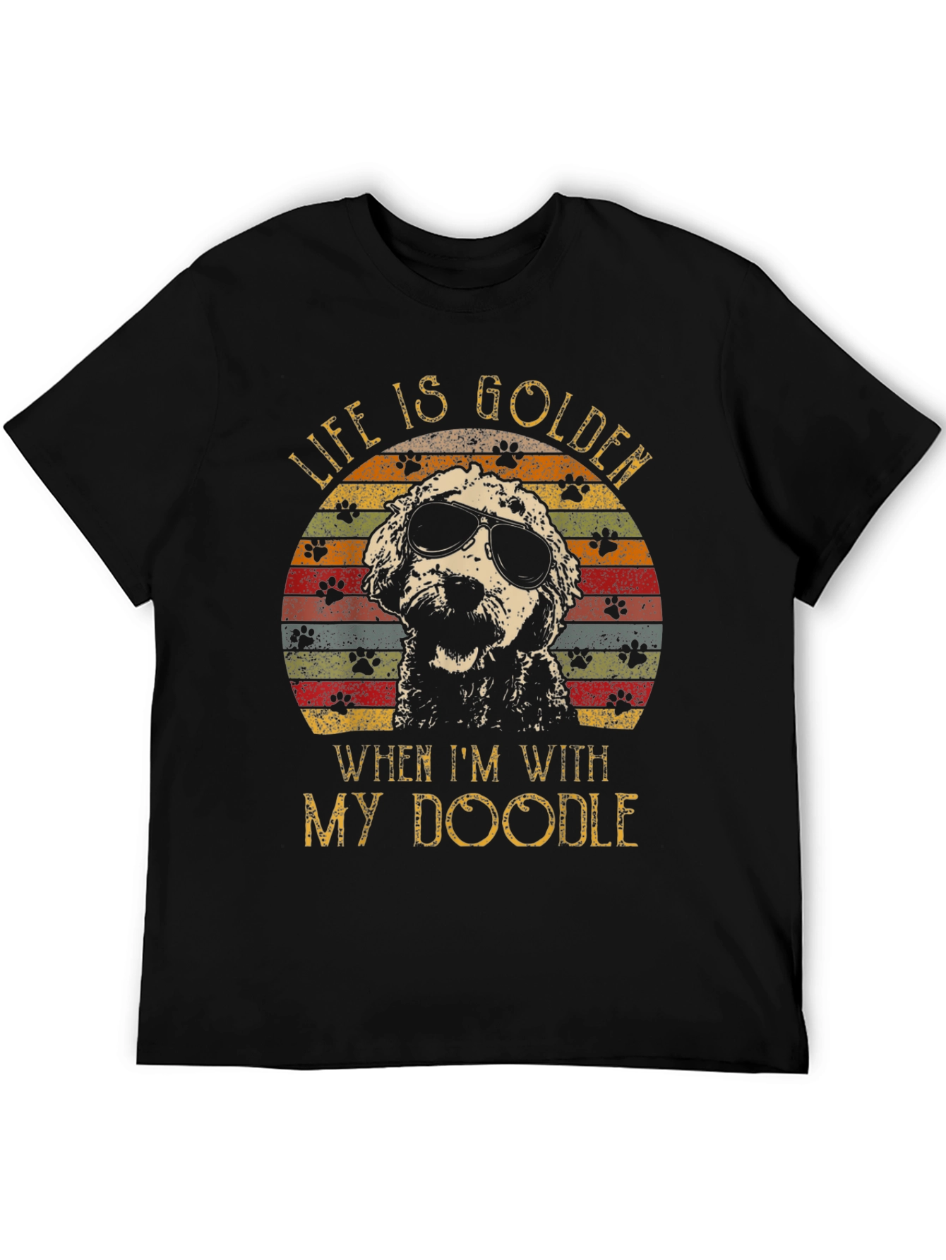 Life is Golden When Im With My Doodle T-Shirt