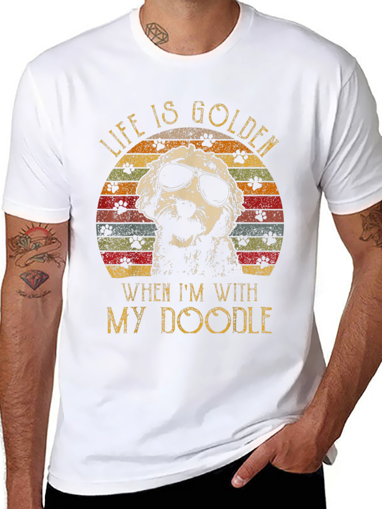 Life is Golden When Im With My Doodle T-Shirt