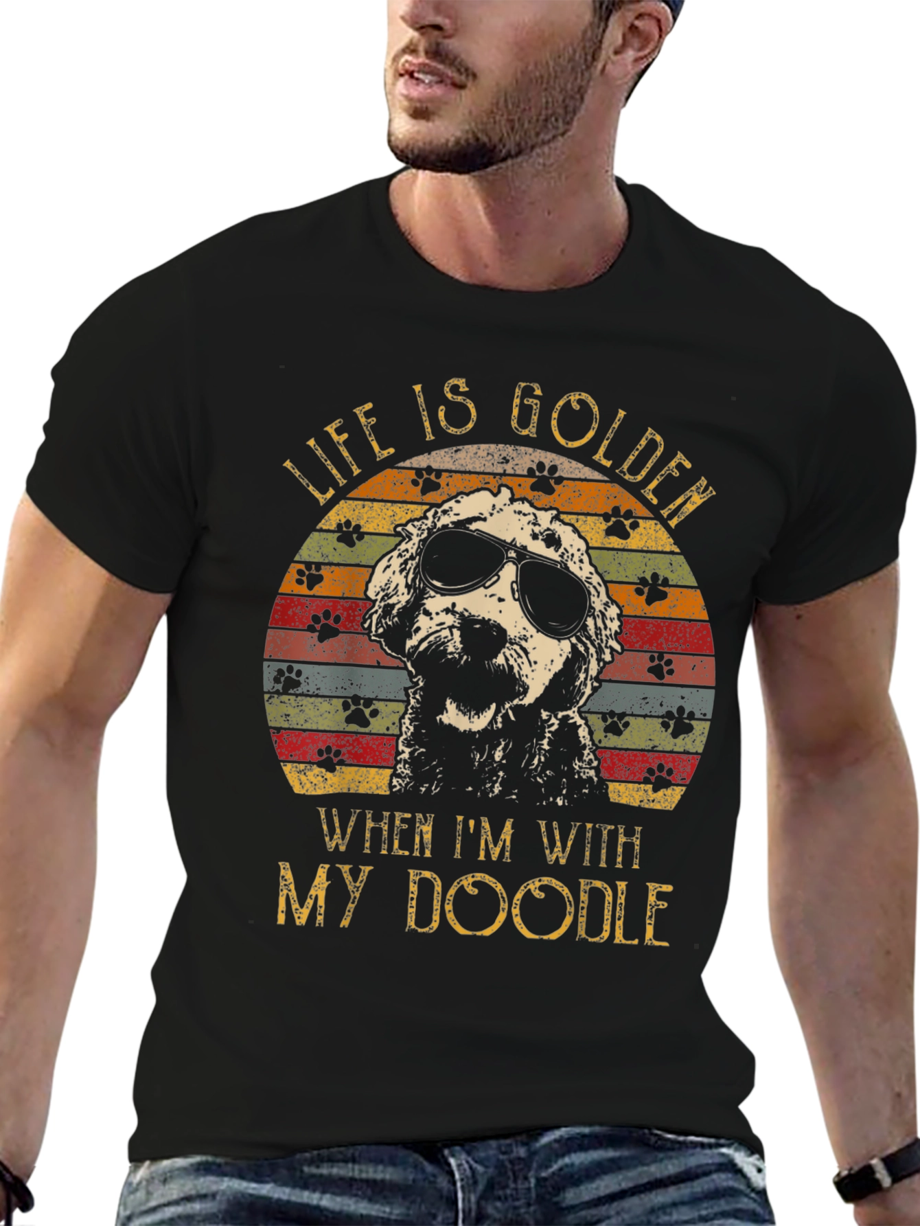 Life is Golden When Im With My Doodle T-Shirt
