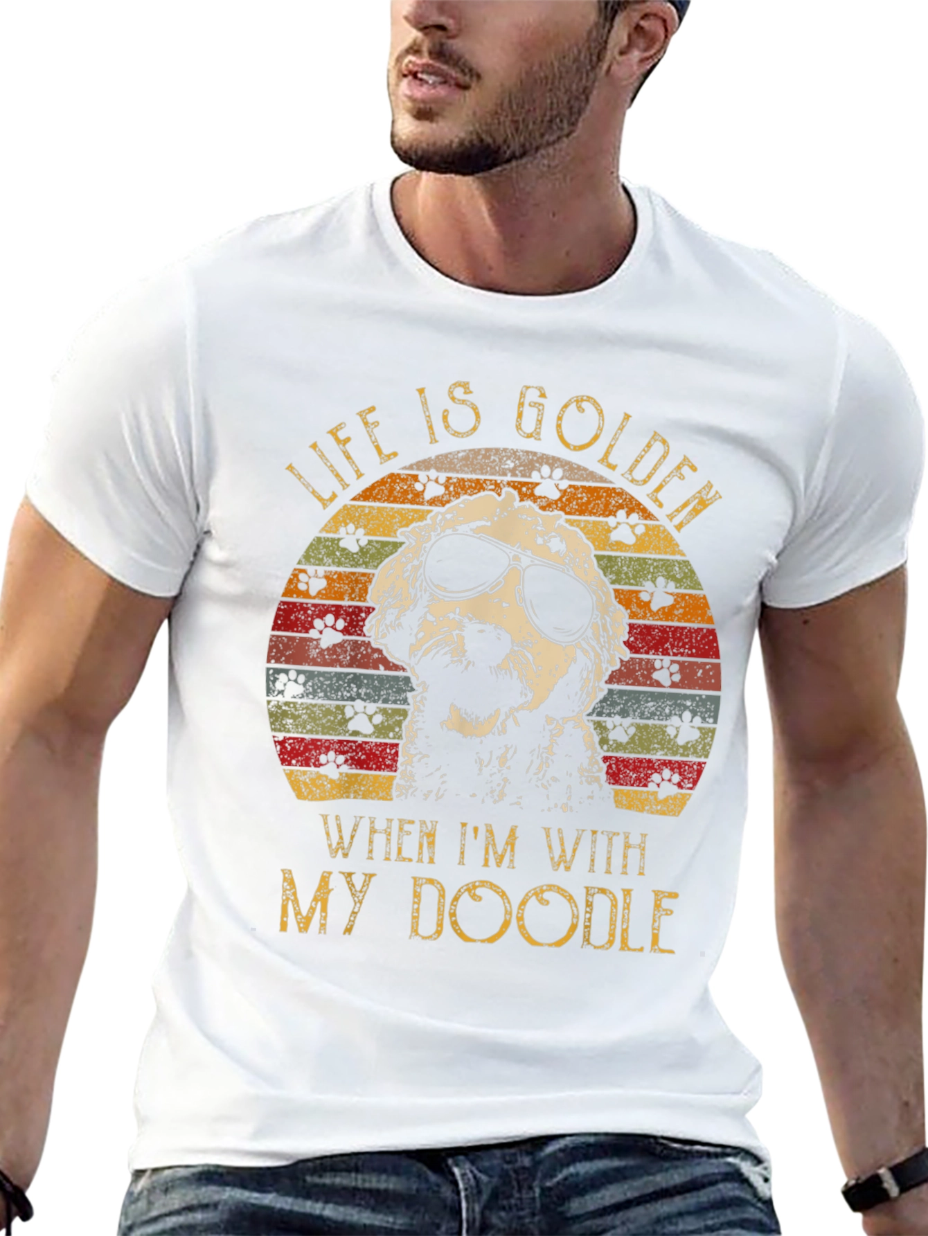 Life is Golden When Im With My Doodle T-Shirt