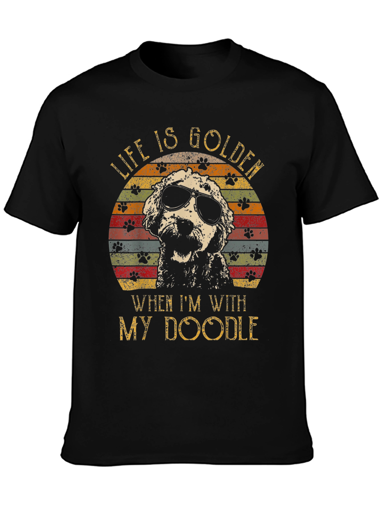 Life is Golden When Im With My Doodle T-Shirt
