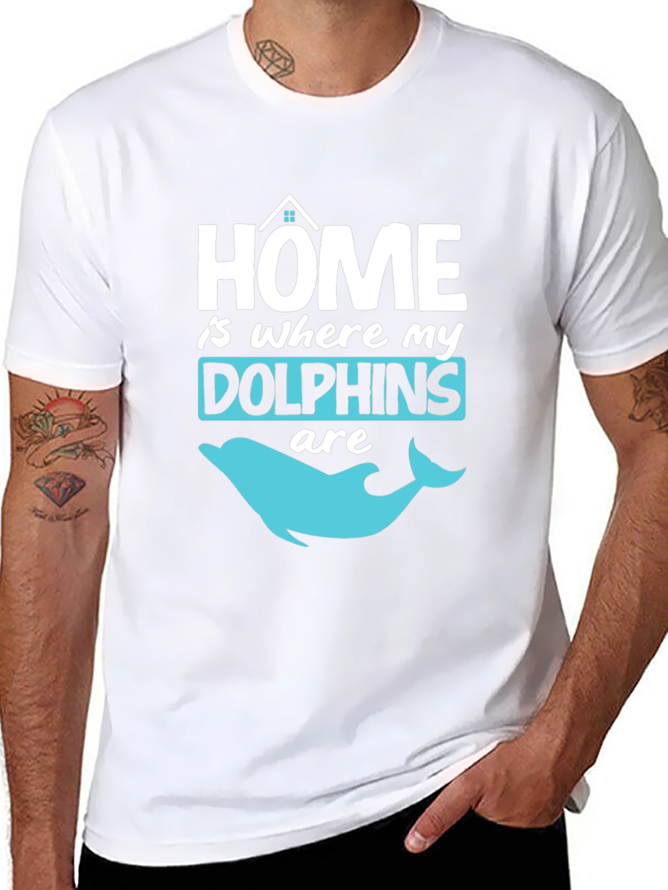 Home is Where My Dolphins Are T-Shirt