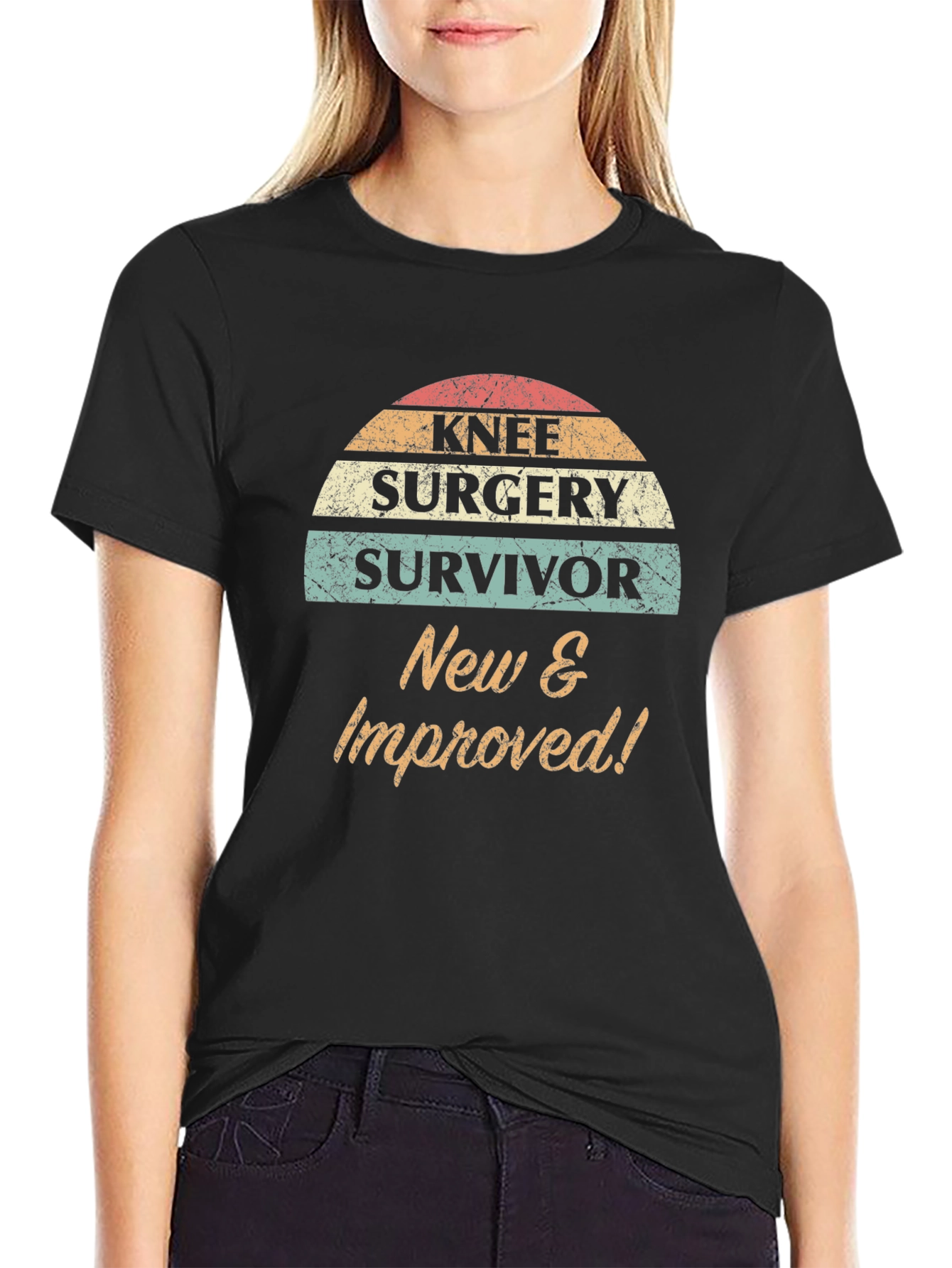 Knee Surgery Survivor Graphic T-Shirt