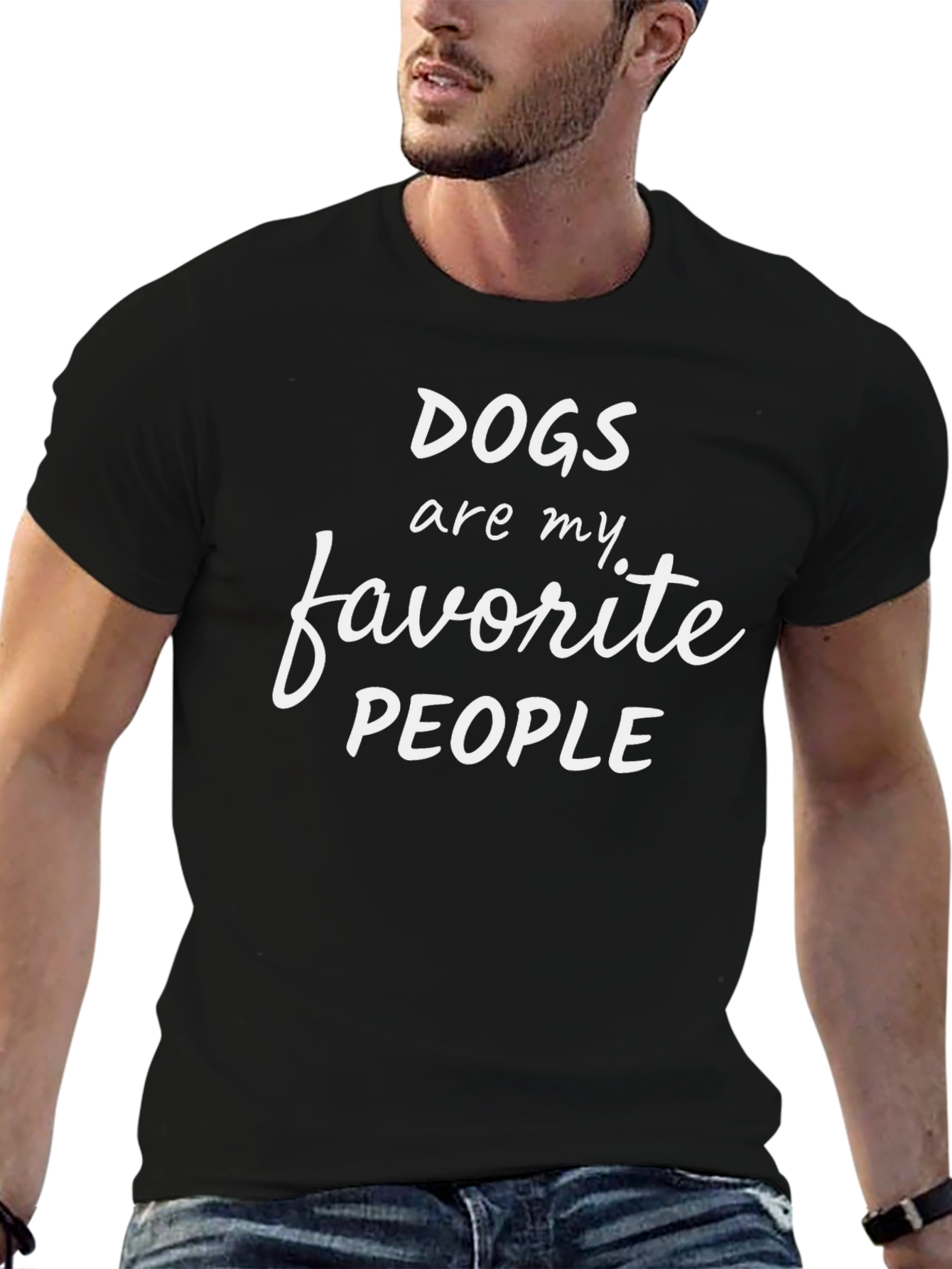 Dogs Are My Favorite People Graphic T-Shirt