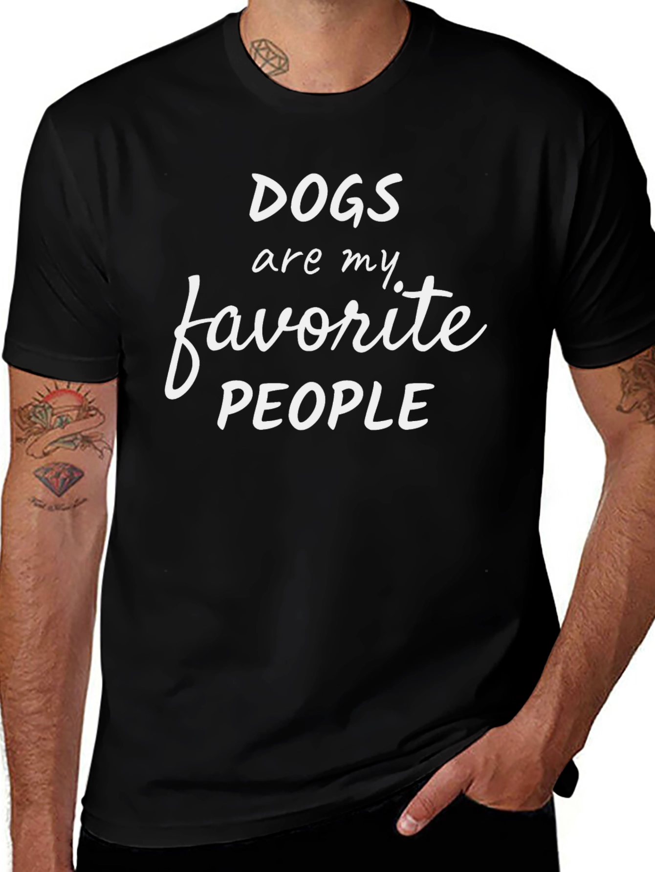 Dogs Are My Favorite People Graphic T-Shirt