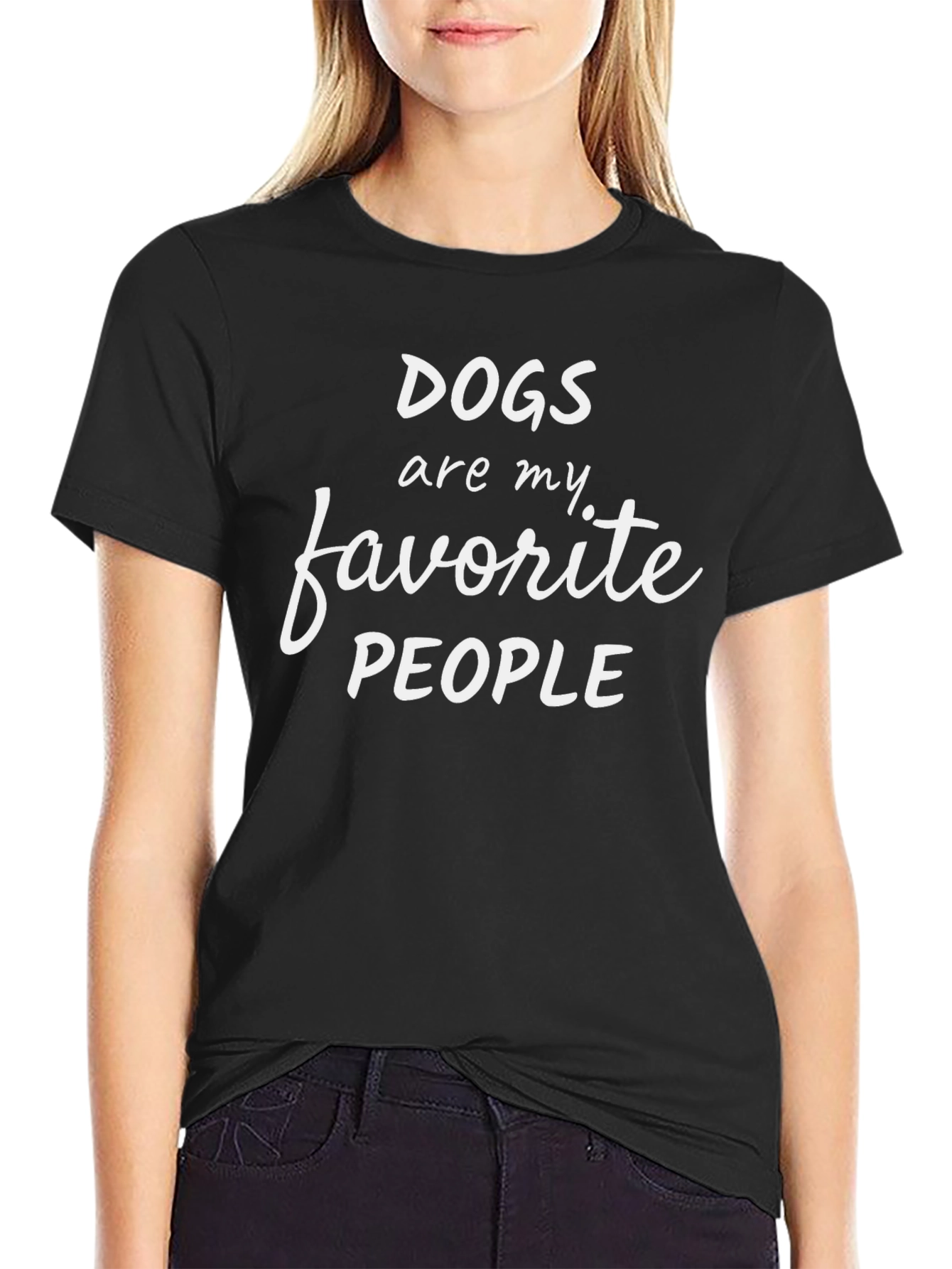Dogs Are My Favorite People Graphic T-Shirt