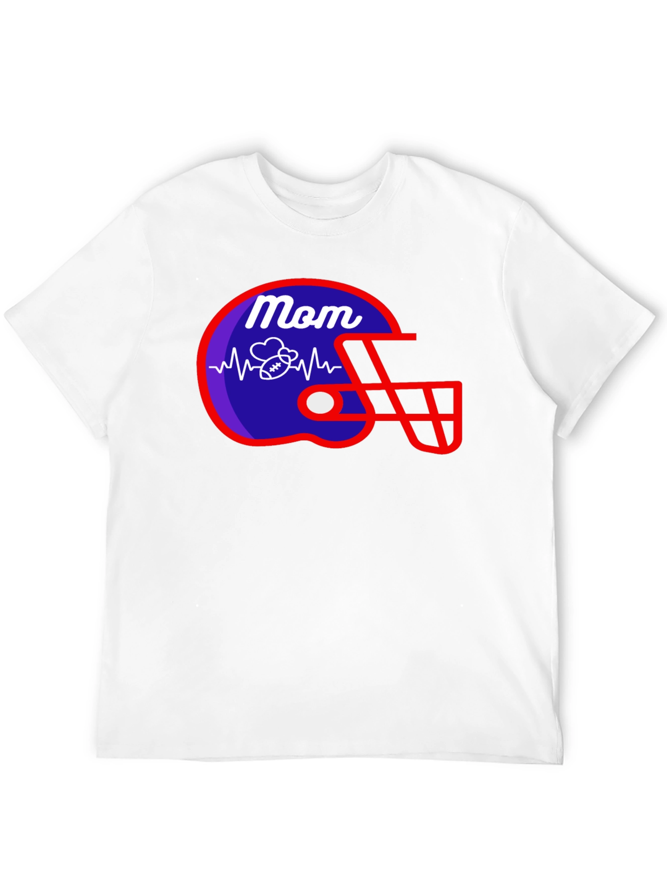 Mom Football Helmet T-Shirt