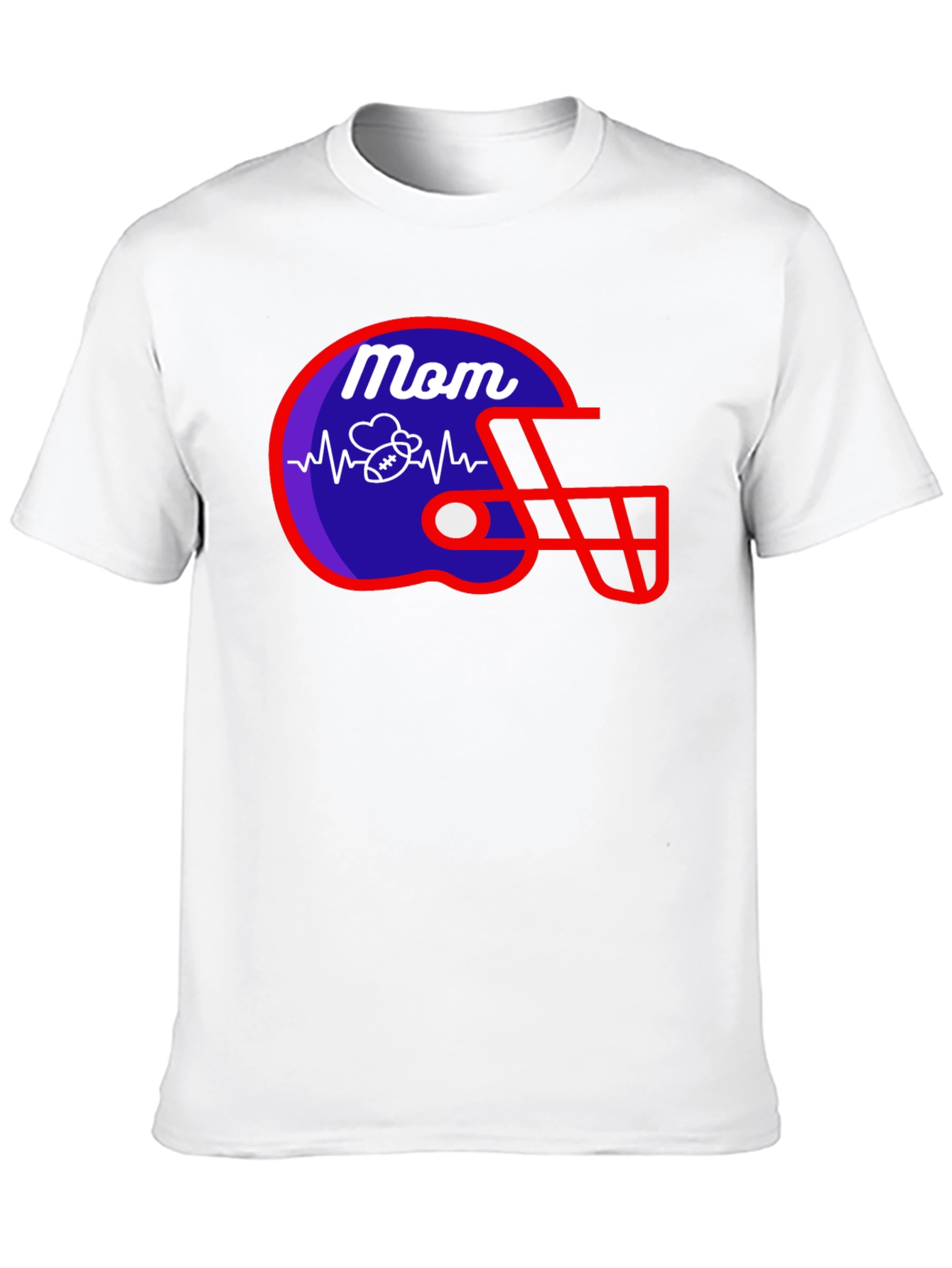 Mom Football Helmet T-Shirt