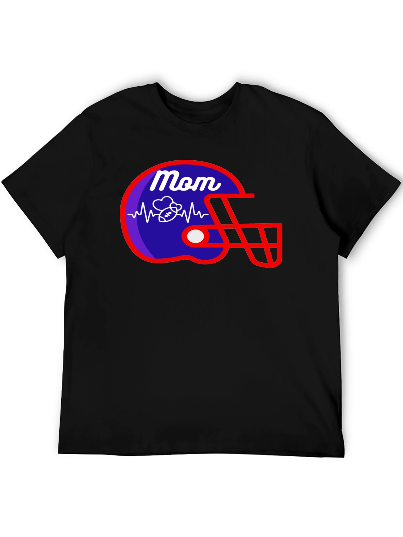 Mom Football Helmet T-Shirt
