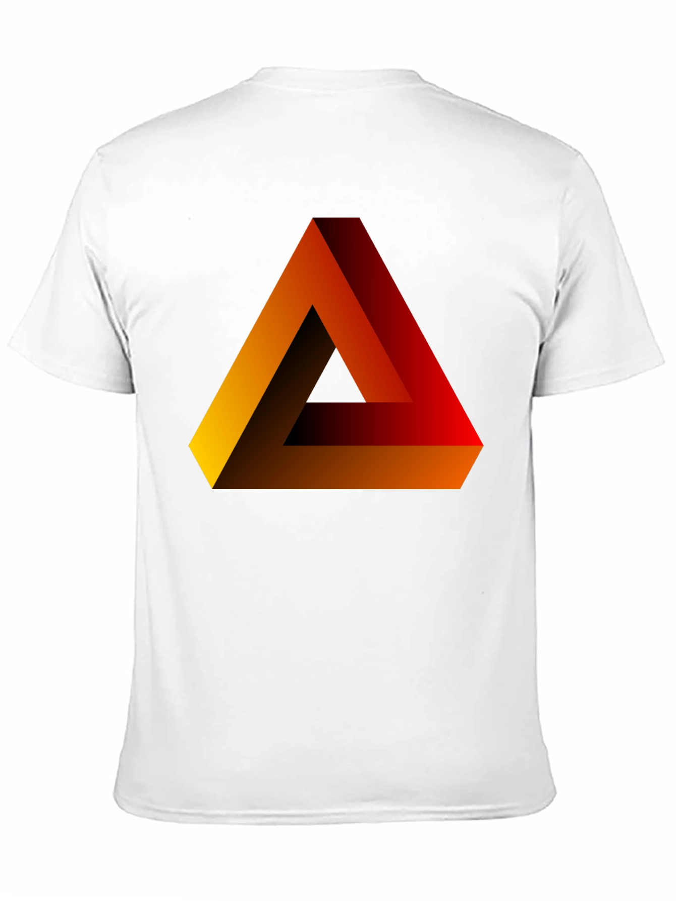 Impossible Triangle Graphic Tee - Black Cotton Shirt