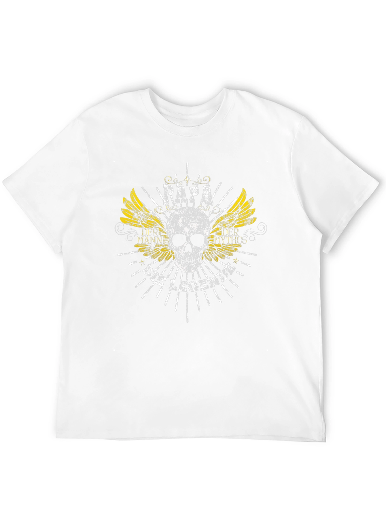 Papa Der Mann Die Legende Black Graphic T-Shirt