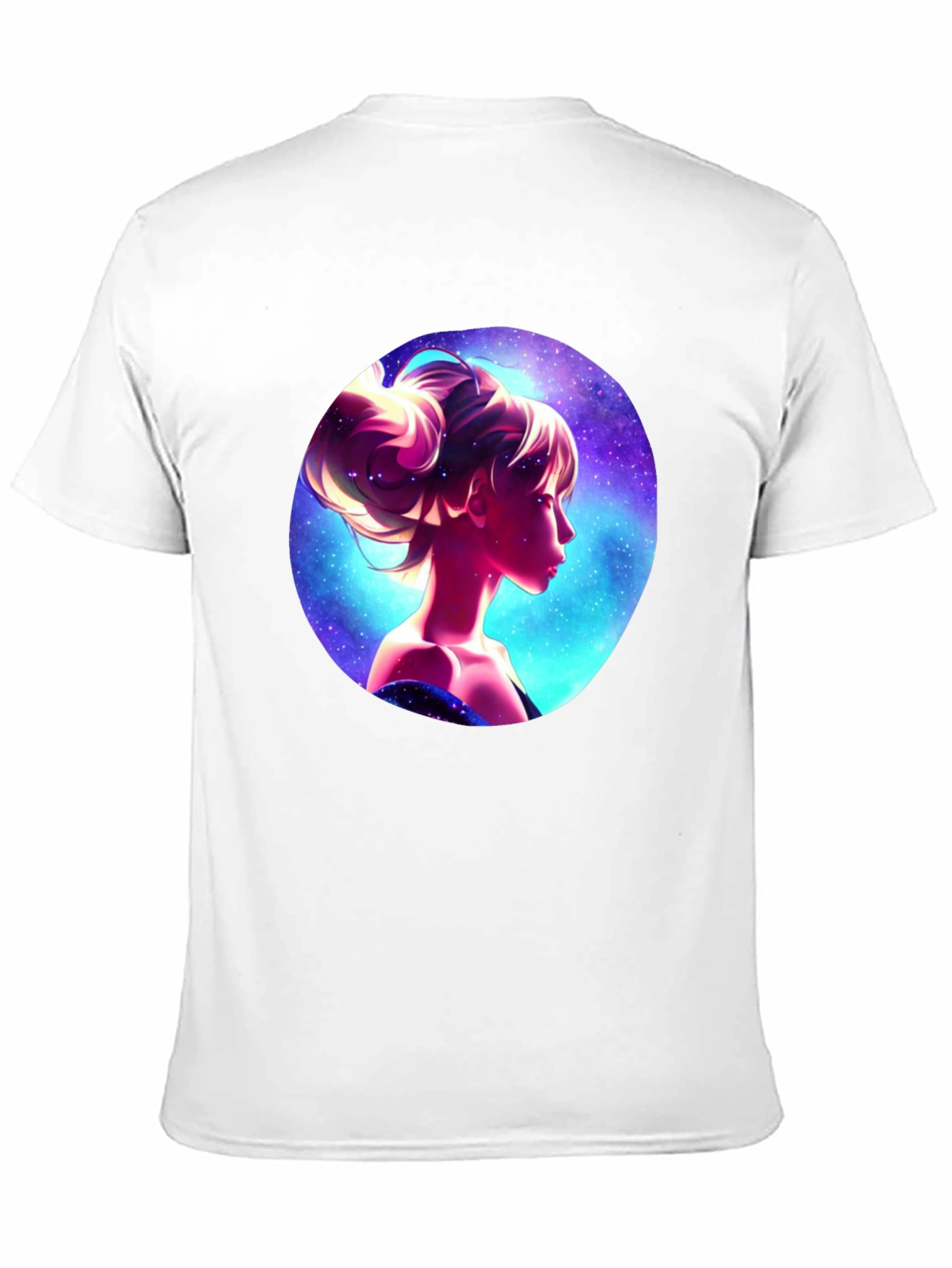 Cosmic Woman Graphic Tee - Stylish Black T-Shirt