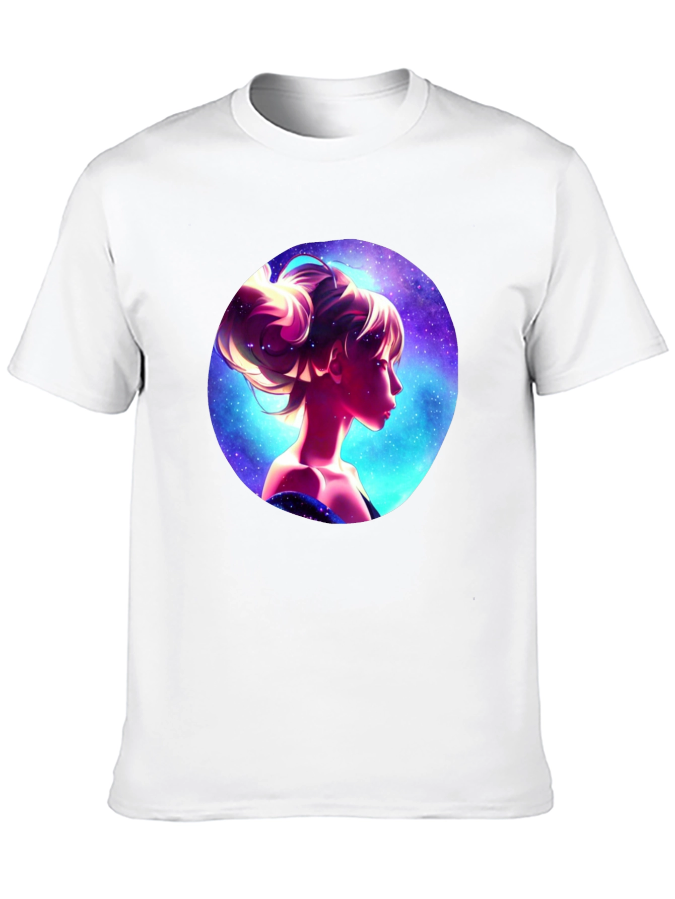 Cosmic Woman Graphic Tee - Stylish Black T-Shirt