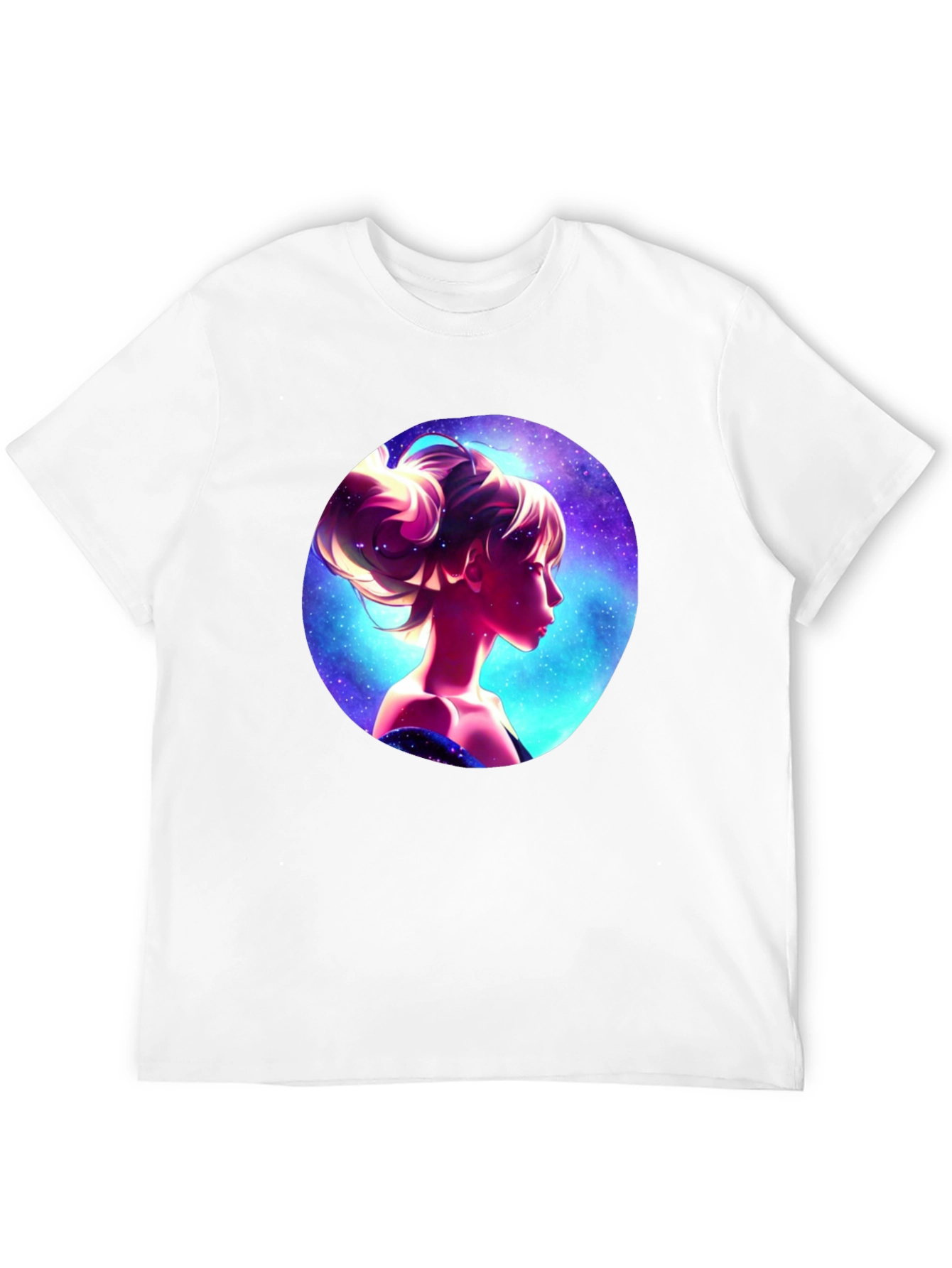 Cosmic Woman Graphic Tee - Stylish Black T-Shirt