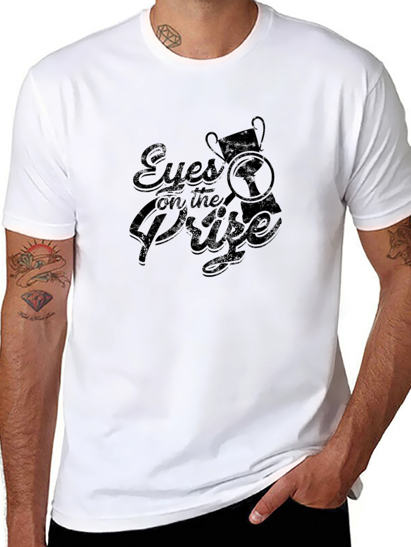 Eyes on the Prize T-Shirt - Motivation Black Tee