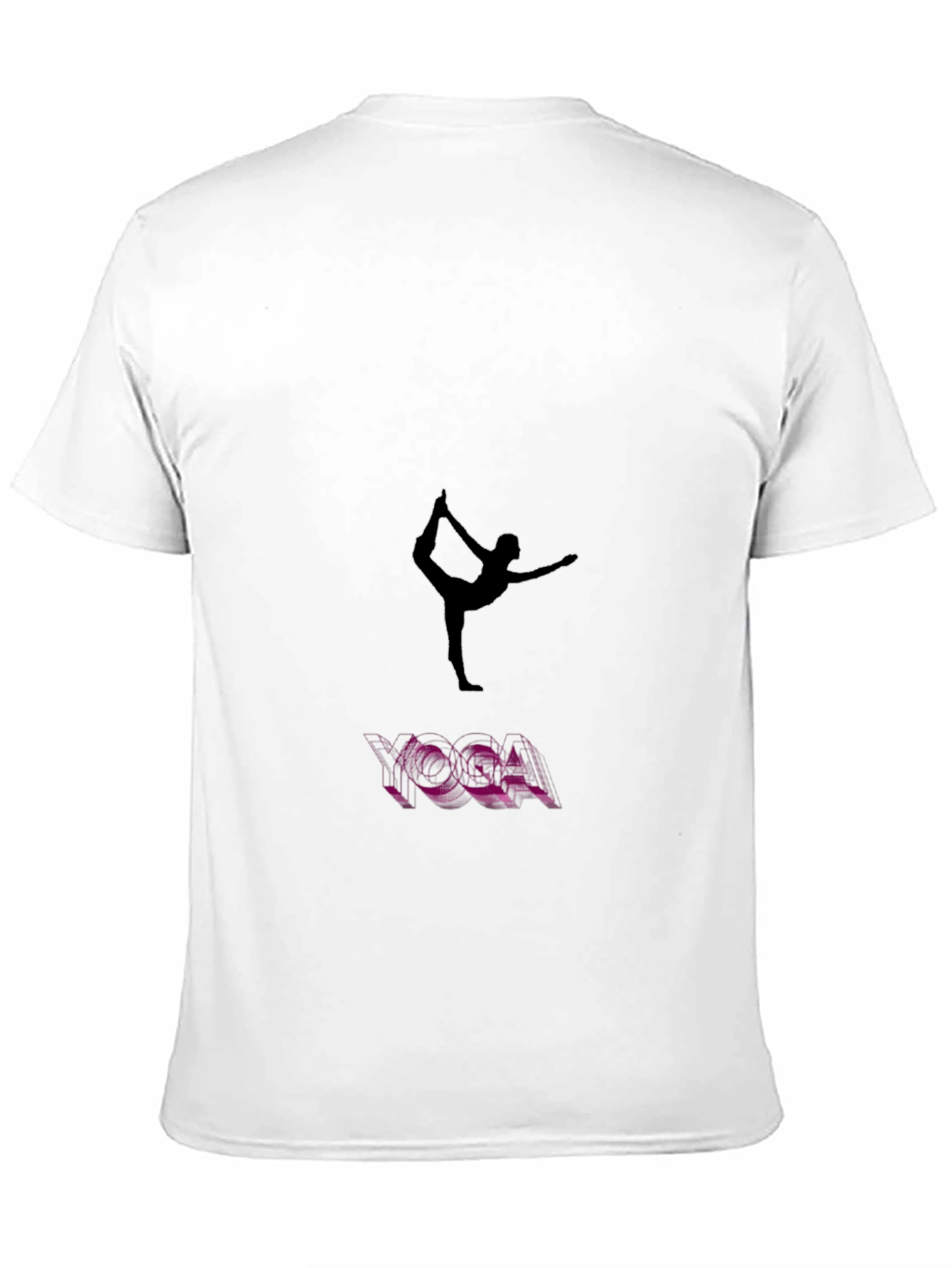 Yoga Pose Graphic Black T-Shirt