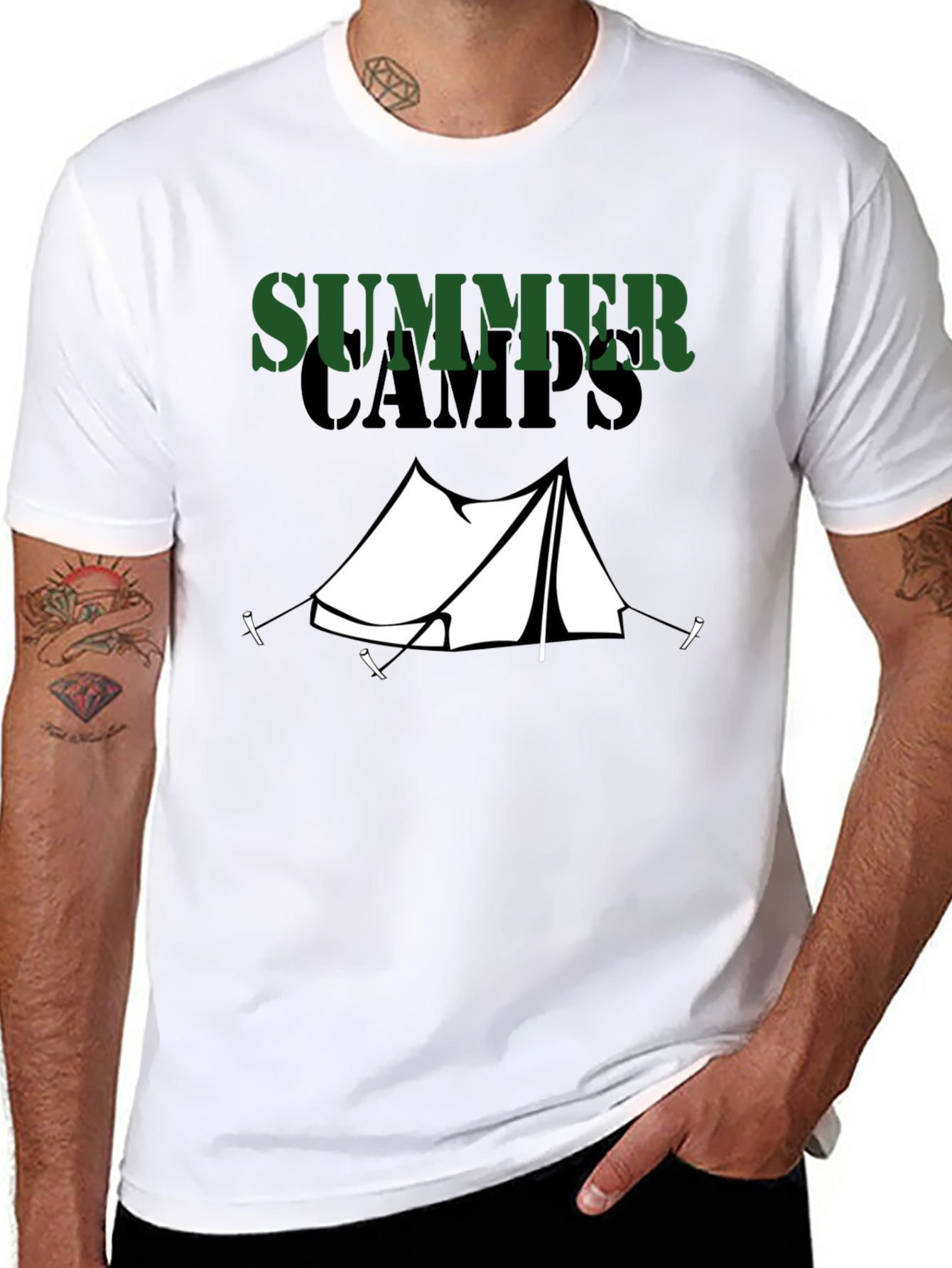 Summer Camps Graphic Tee - Camping Adventure T-Shirt