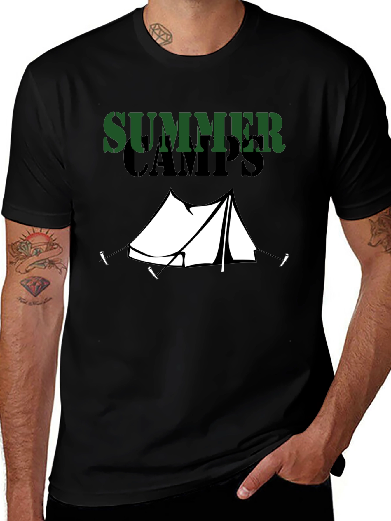 Summer Camps Graphic Tee - Camping Adventure T-Shirt