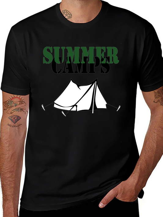 Summer Camps Graphic Tee - Camping Adventure T-Shirt