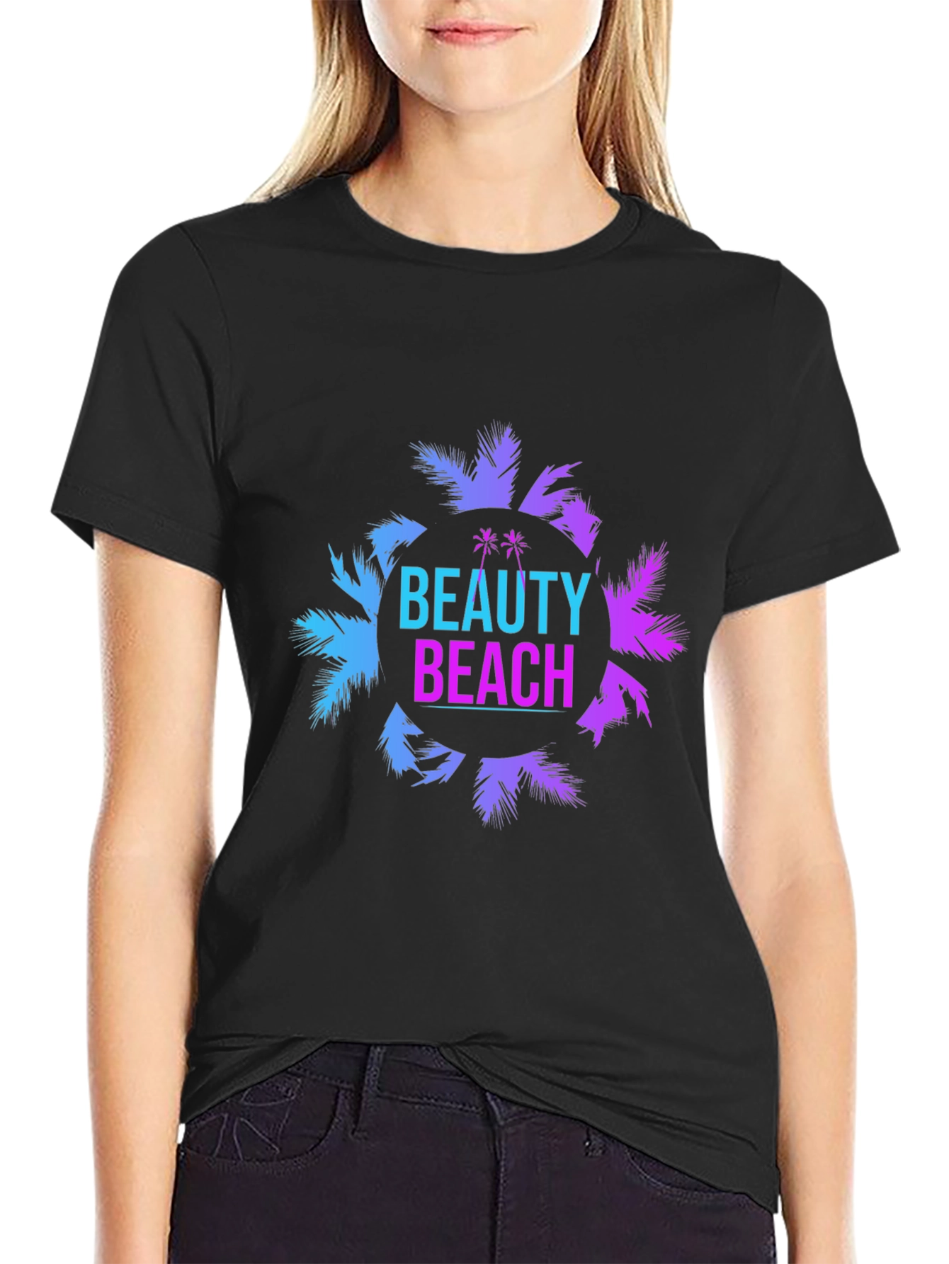 Beauty Beach Graphic Tee - Mens Black T-Shirt