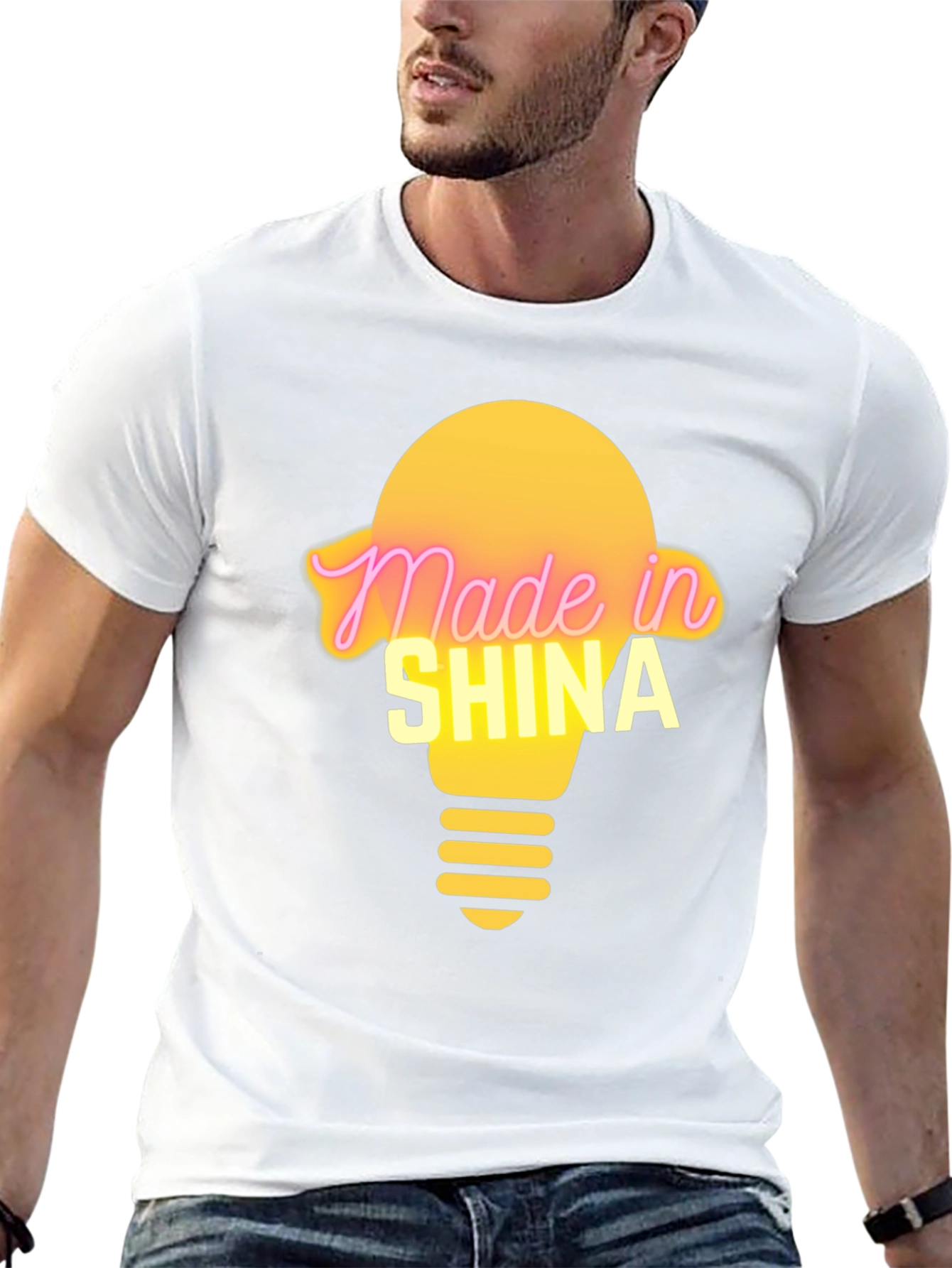 Novelty Made in Shina Graphic T-Shirt