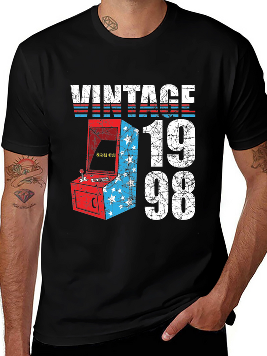 Vintage 1998 Arcade T-Shirt Retro Gamer Tee