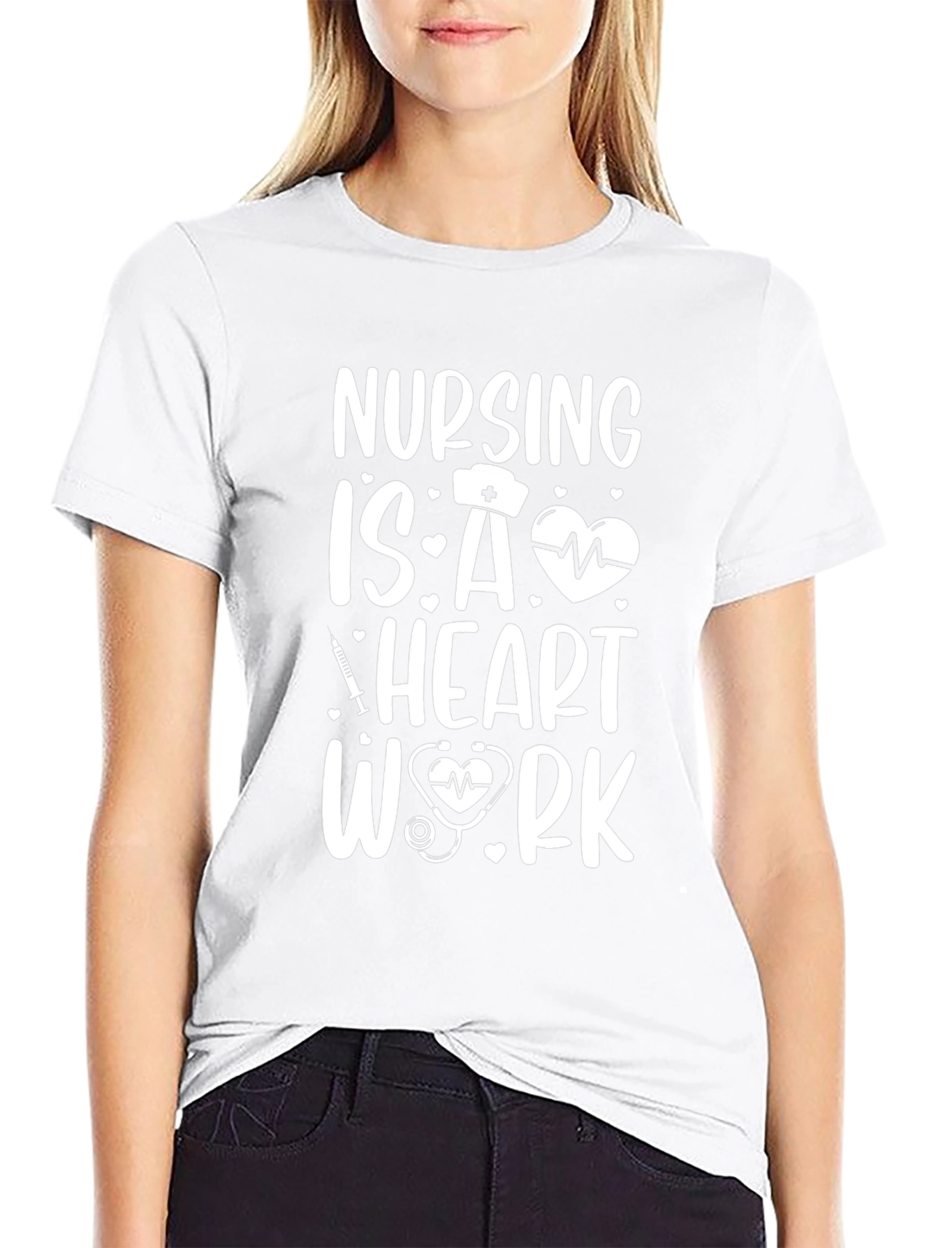 Nursing is a Heart Work T-Shirt