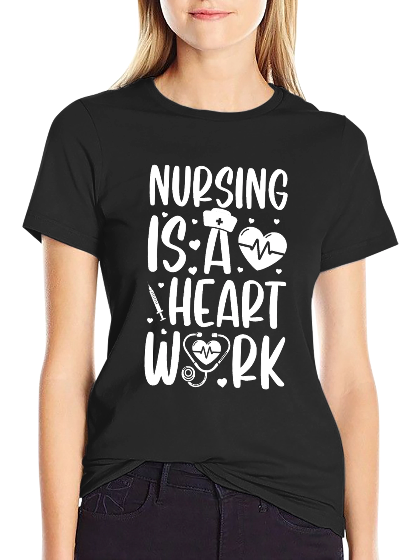 Nursing is a Heart Work T-Shirt