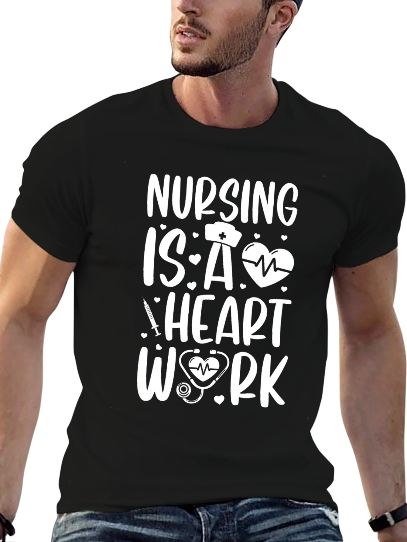 Nursing is a Heart Work T-Shirt