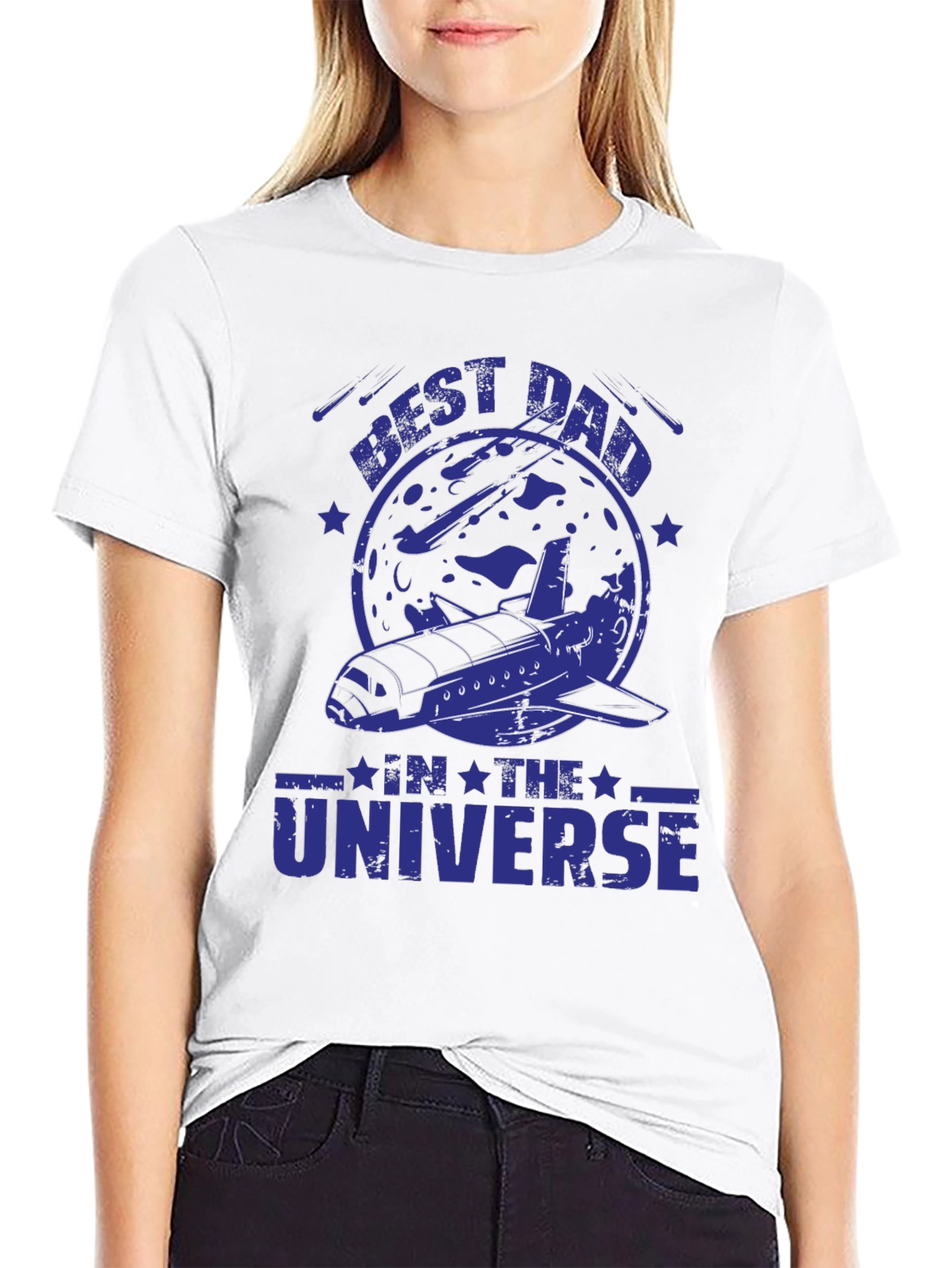 Best Dad in the Universe Black T-Shirt