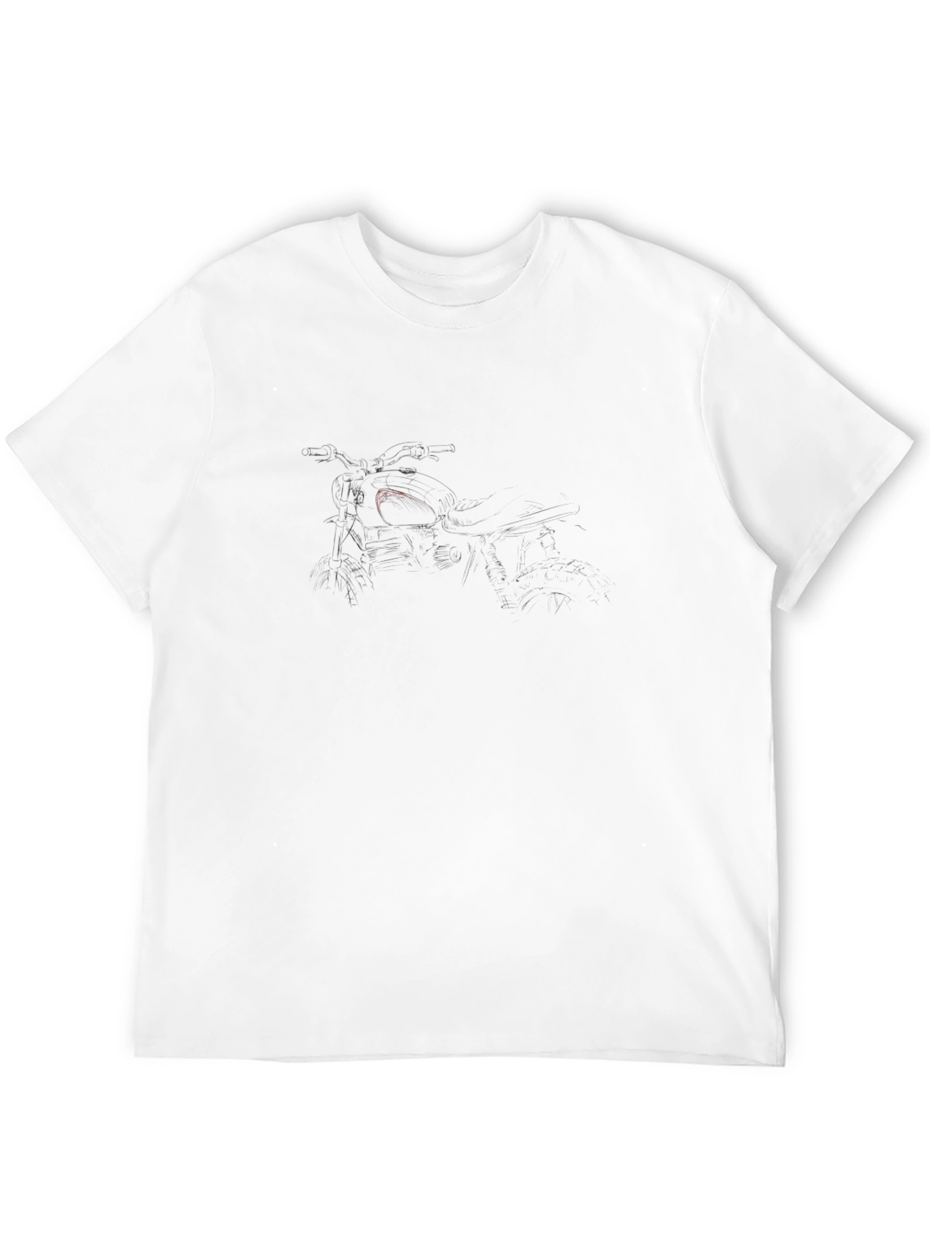 Mens Graphic Tee - Sleek Black Cotton Blend