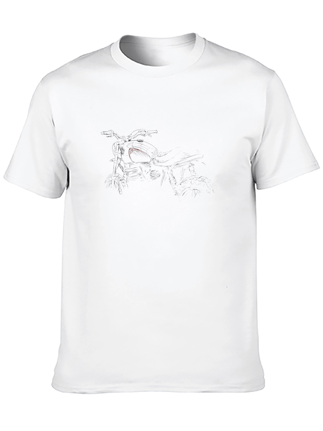 Mens Graphic Tee - Sleek Black Cotton Blend