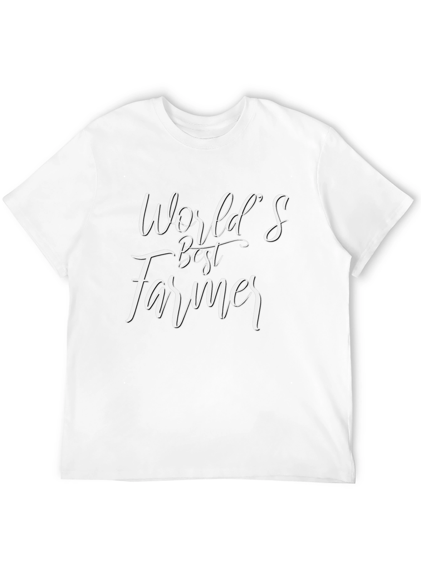 Worlds Best Farmer Black Graphic T-Shirt