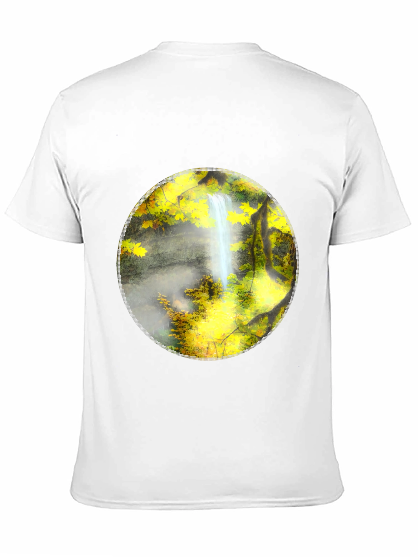 Waterfall Graphic Tee - Nature Lovers Black T-Shirt