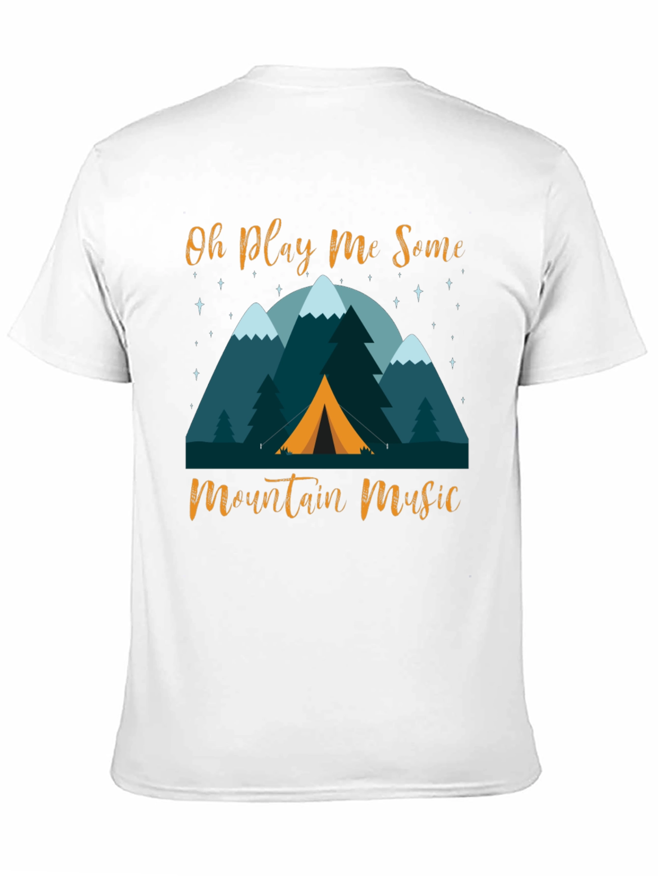 Mountain Music Graphic T-Shirt - Camping Design