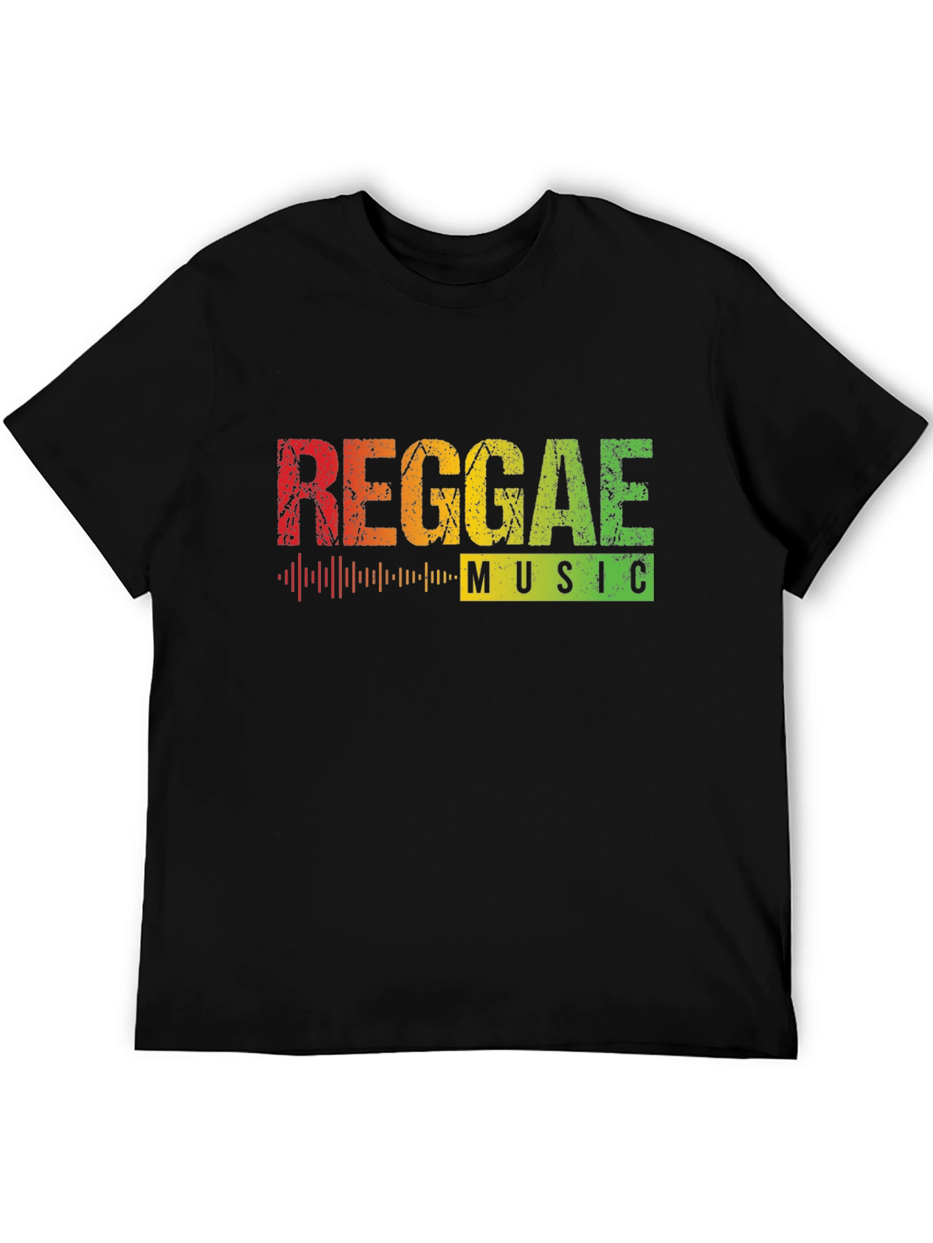 Reggae Music Black Graphic T-Shirt