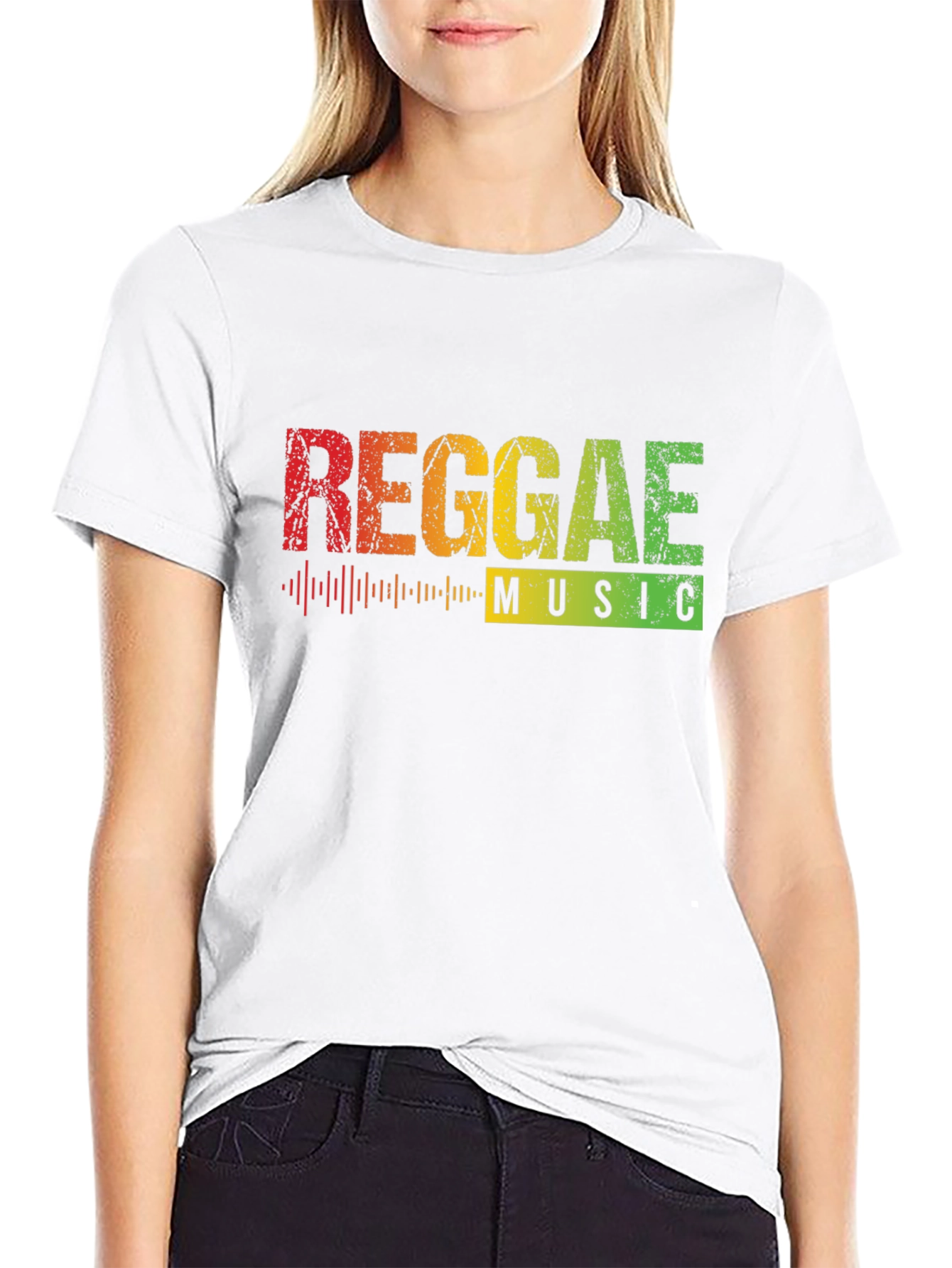 Reggae Music Black Graphic T-Shirt