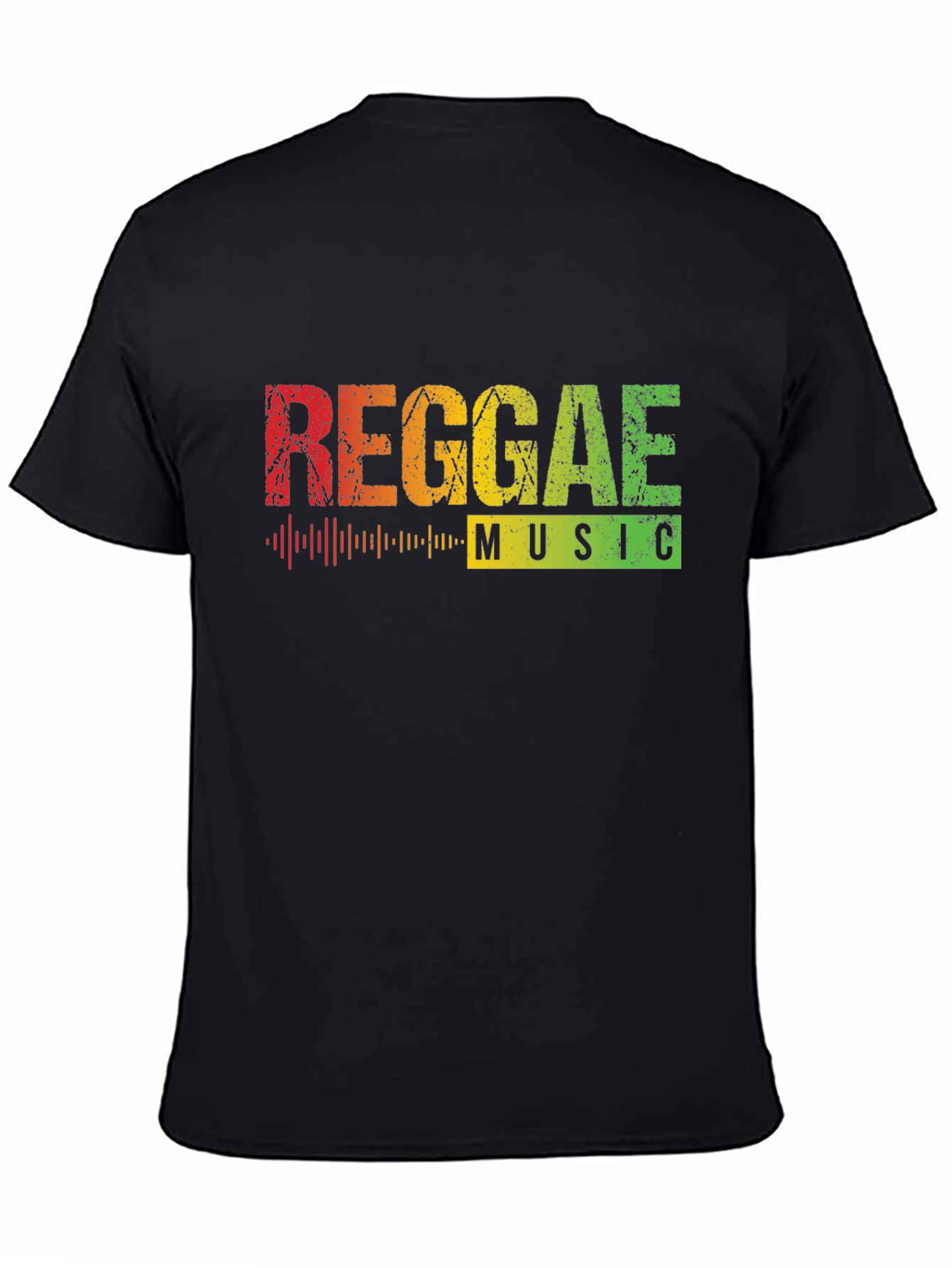 Reggae Music Black Graphic T-Shirt