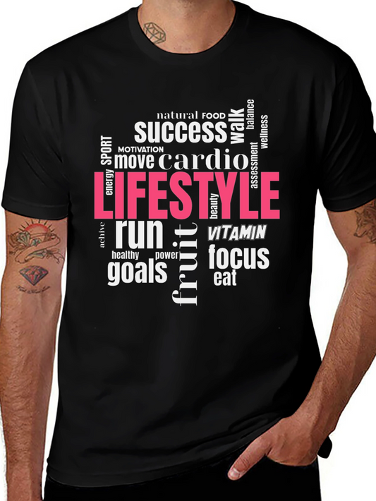 Lifestyle Cardio Black Graphic T-Shirt