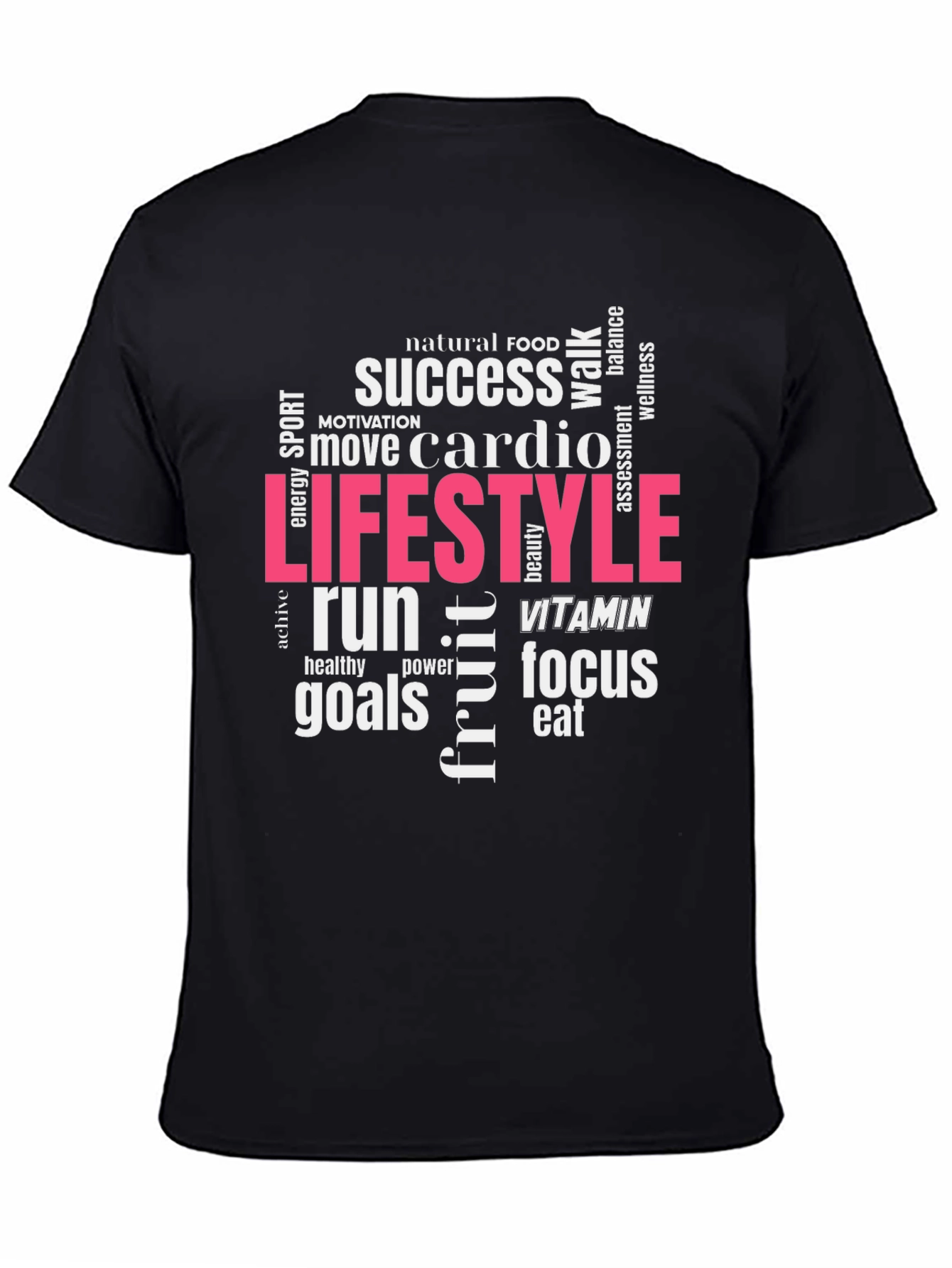 Lifestyle Cardio Black Graphic T-Shirt