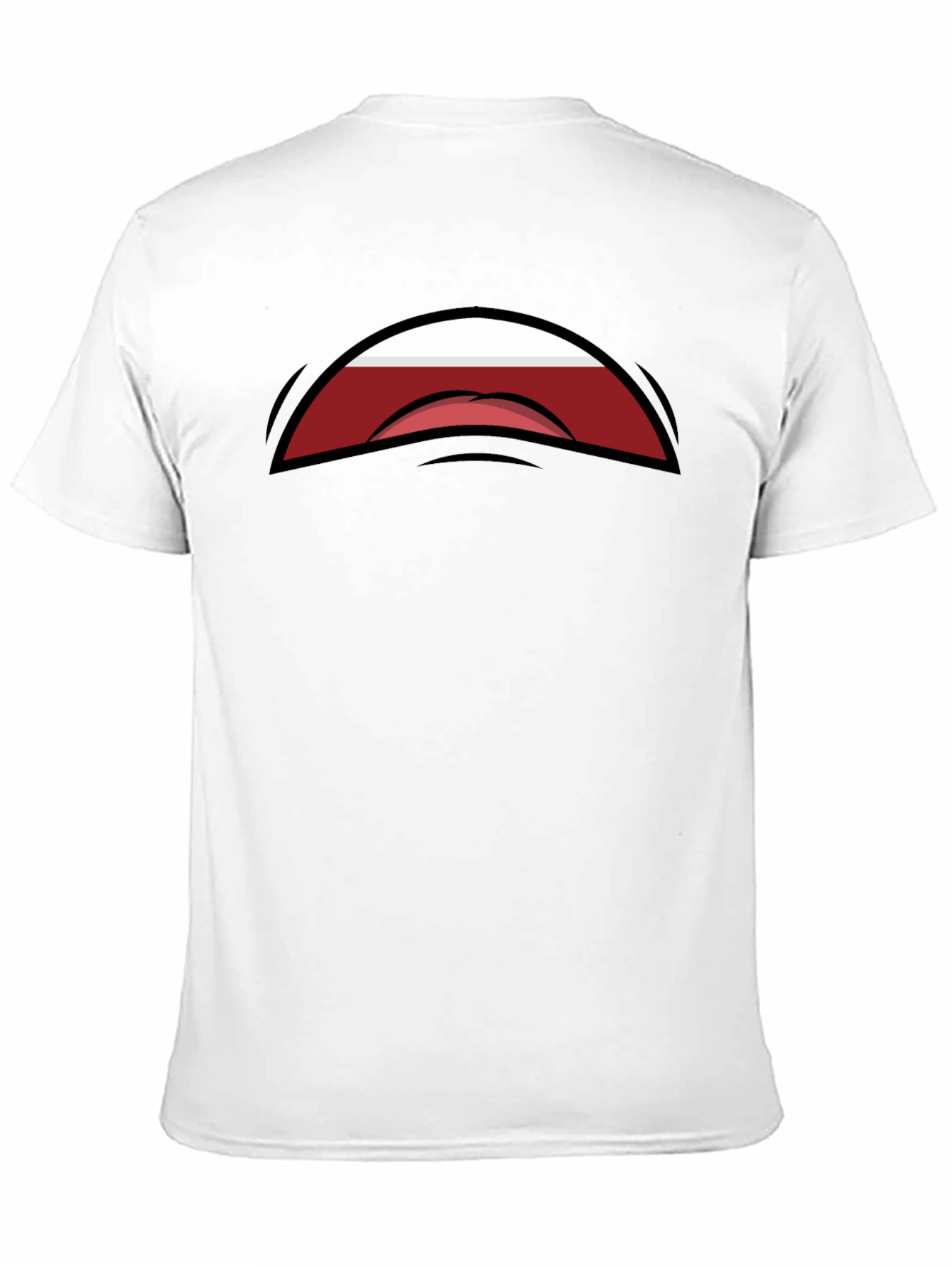 Funny Cartoon Mouth Black Graphic Tee