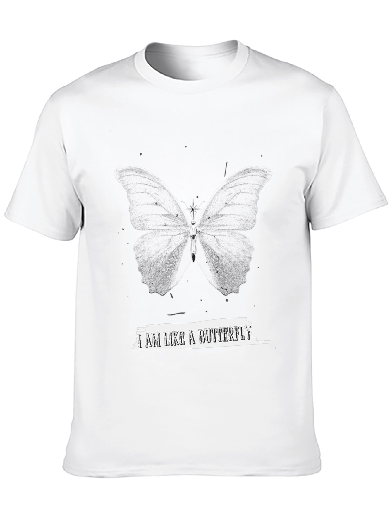 Butterfly Graphic T-Shirt - Unisex Black Tee