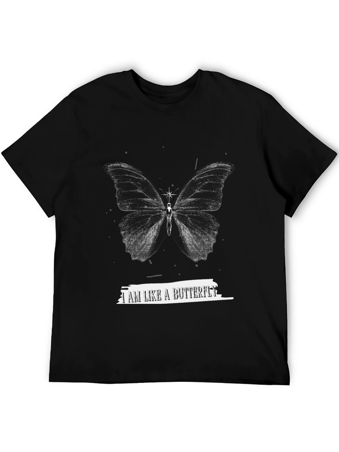 Butterfly Graphic T-Shirt - Unisex Black Tee