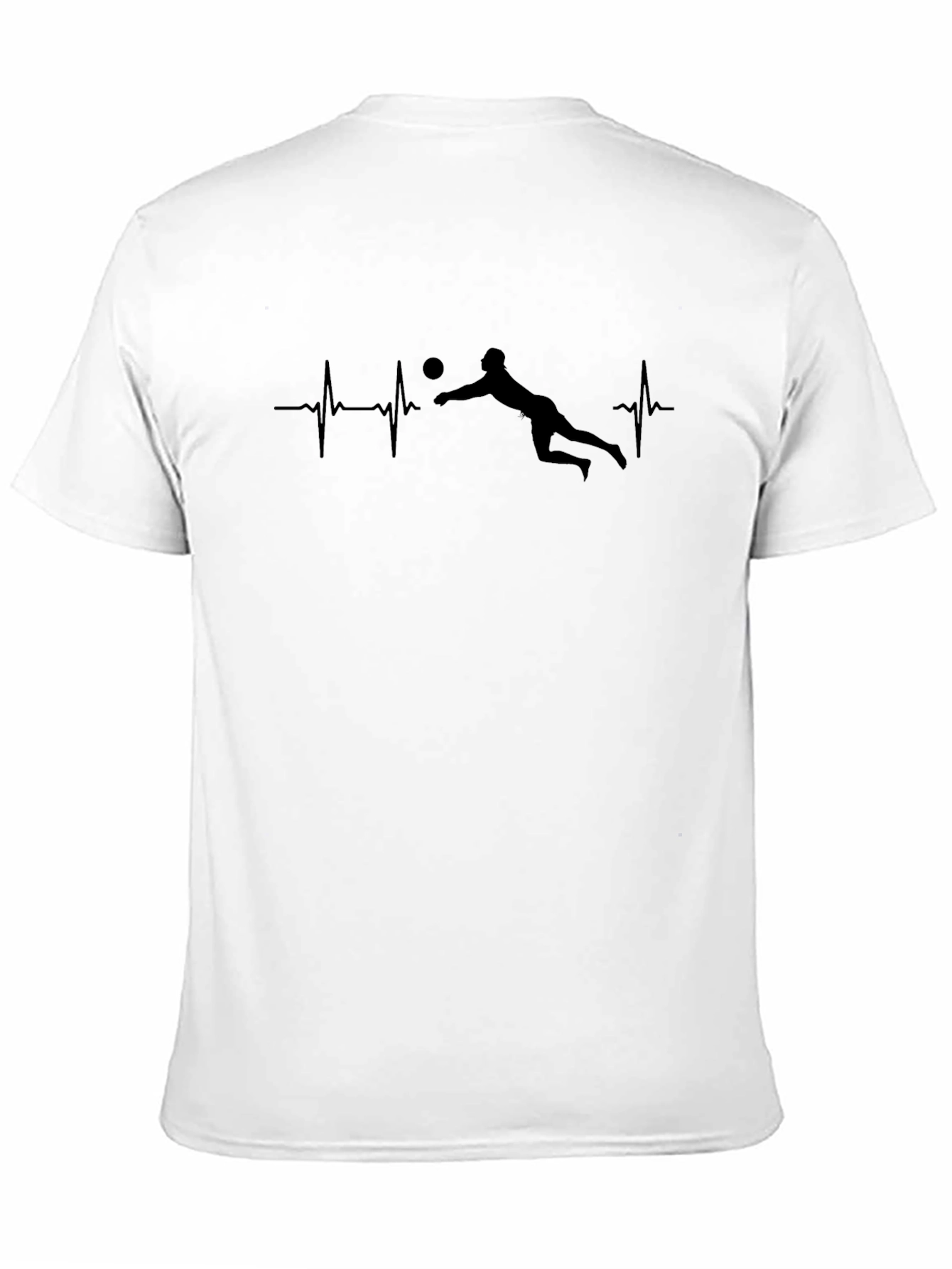Volleyball Heartbeat Graphic T-Shirt