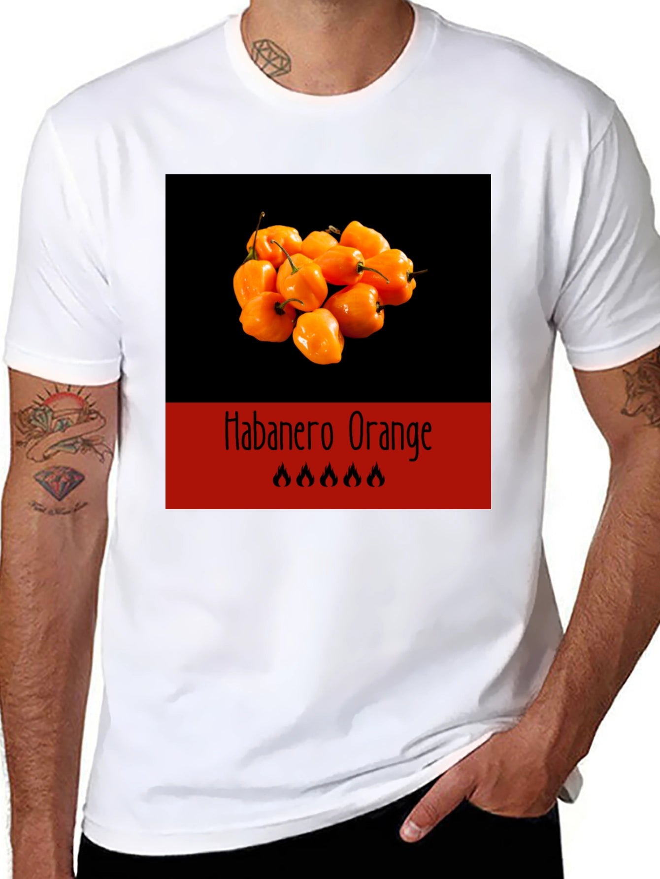 Habanero Orange T-Shirt - Spicy Food Tee