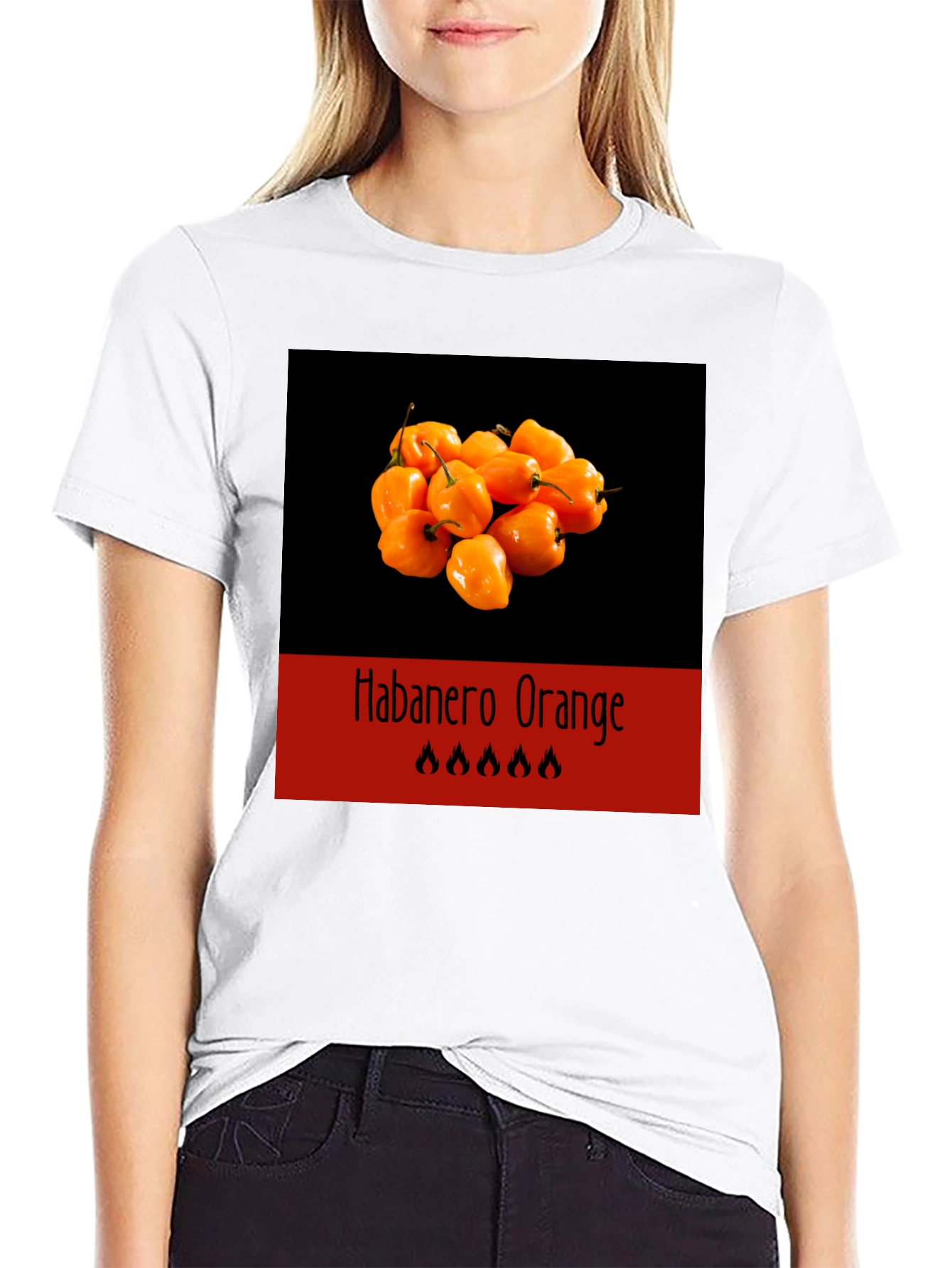 Habanero Orange T-Shirt - Spicy Food Tee