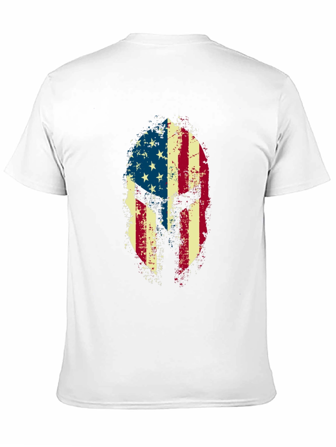 American Flag Spartan Helmet Graphic Tee