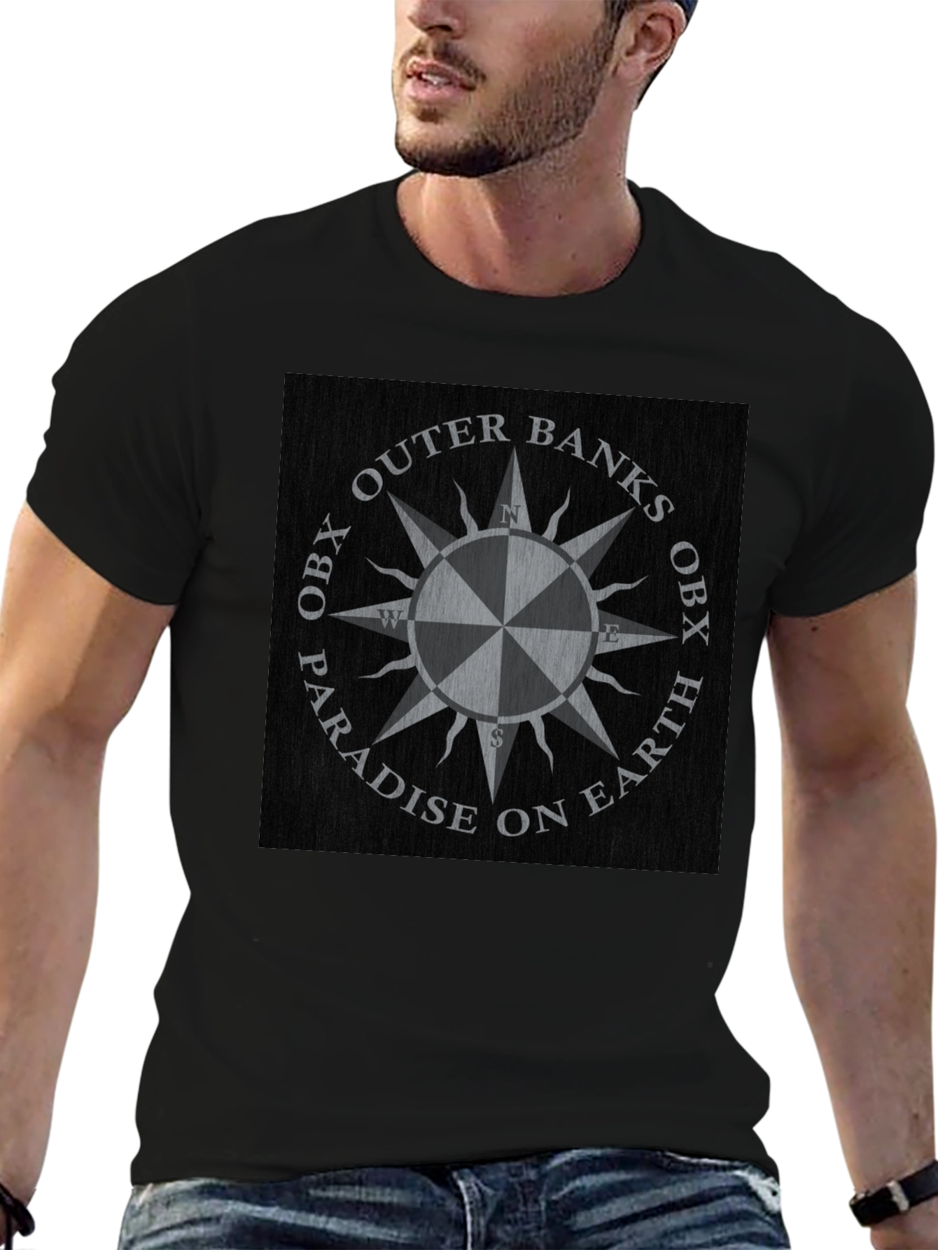 Outer Banks Compass T-Shirt - Paradise on Earth OBX