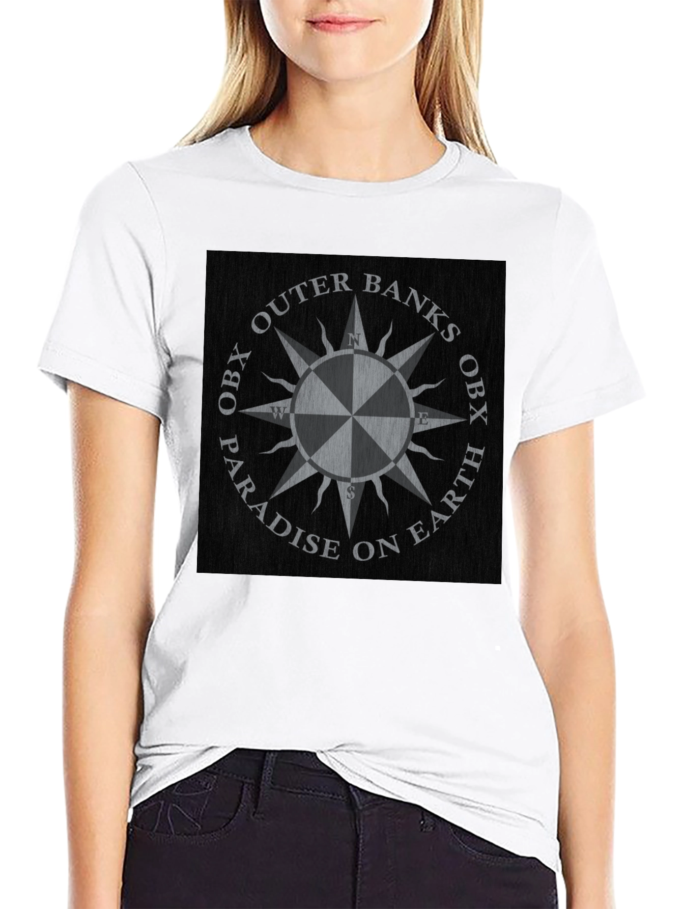 Outer Banks Compass T-Shirt - Paradise on Earth OBX