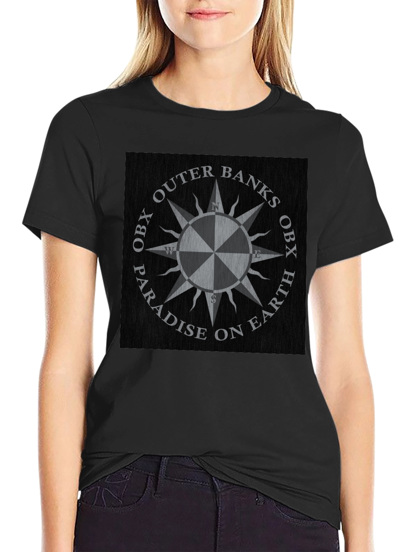 Outer Banks Compass T-Shirt - Paradise on Earth OBX